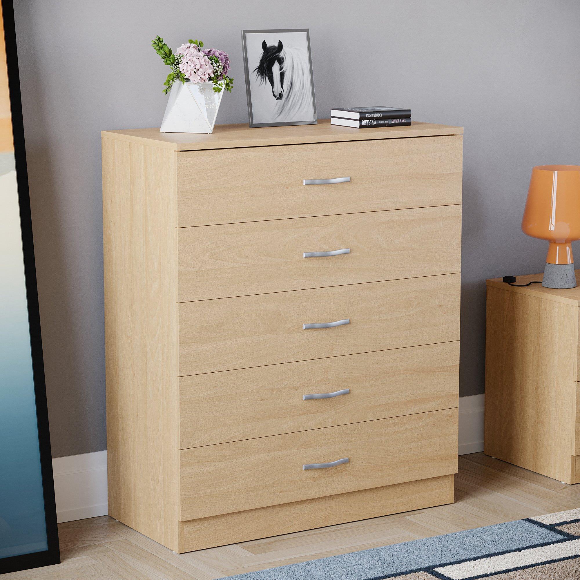 Lassic  Vida Designs Riano 5 Drawer Chest - Pine - 5 Drawers