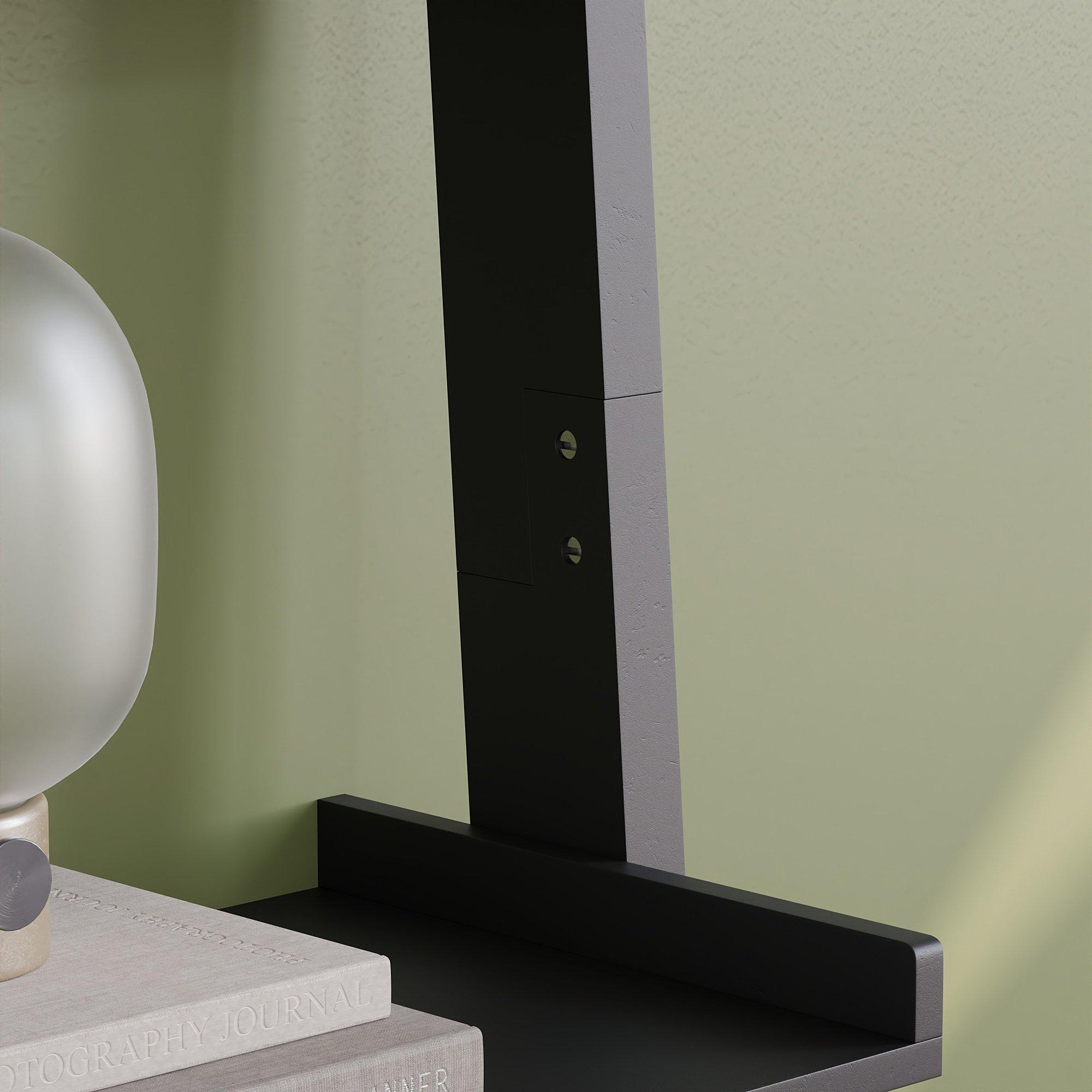 Black - Lassic - Vida Designs York 4 Tier Ladder Bookcase - 4