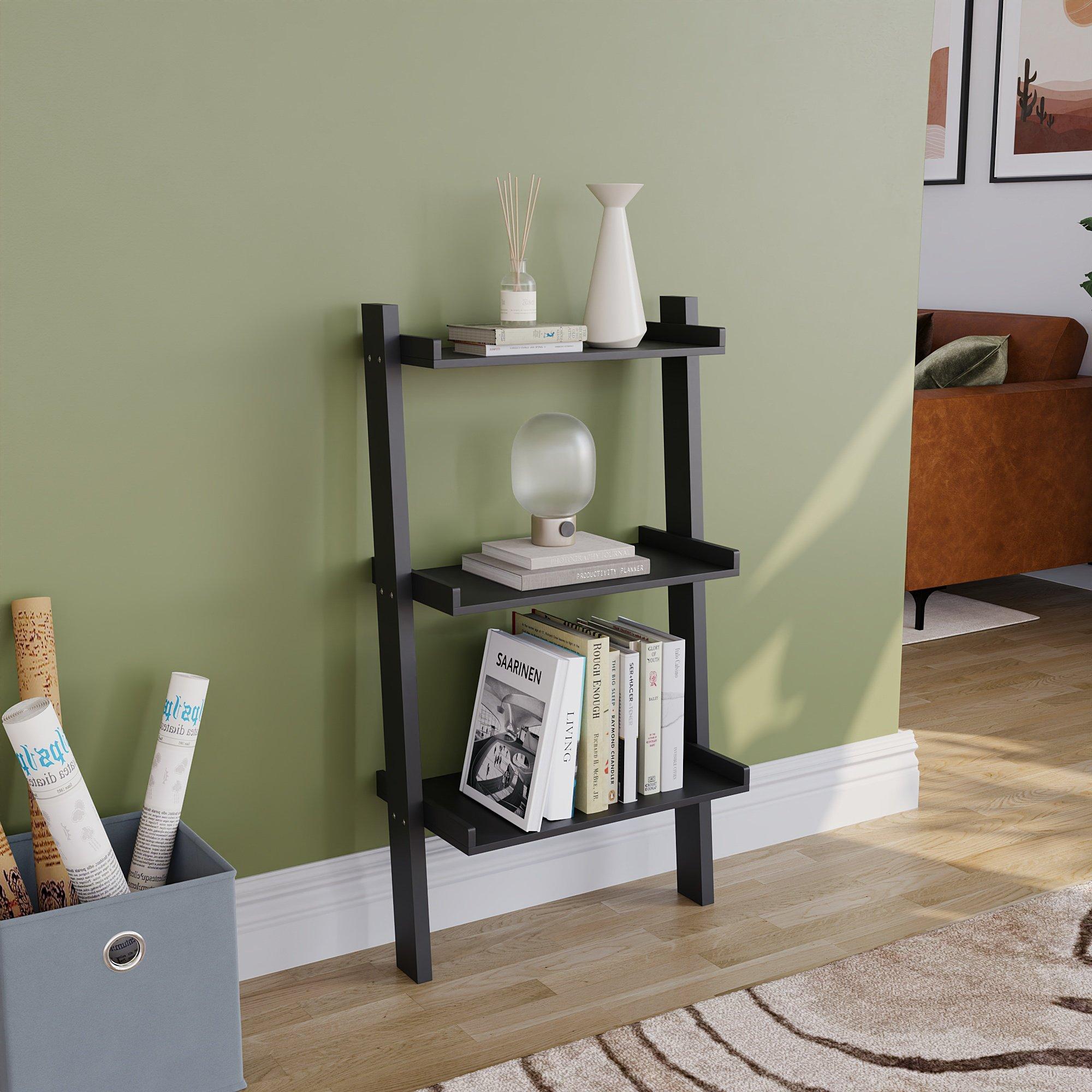 Vida Designs York 3 Tier Ladder Bookcase