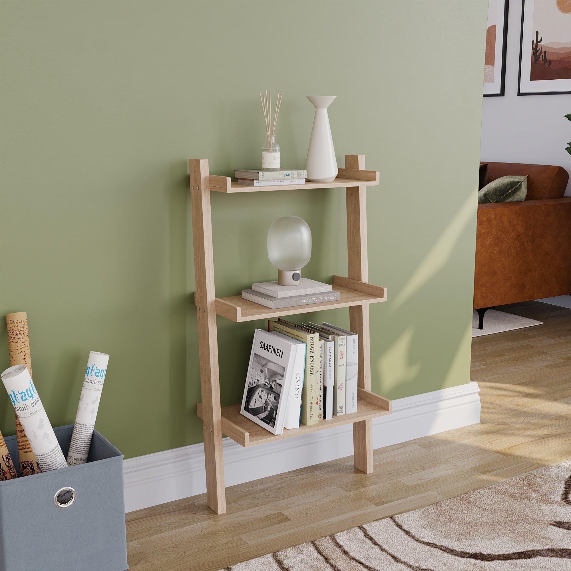 Vida Designs York 3 Tier Ladder Bookcase