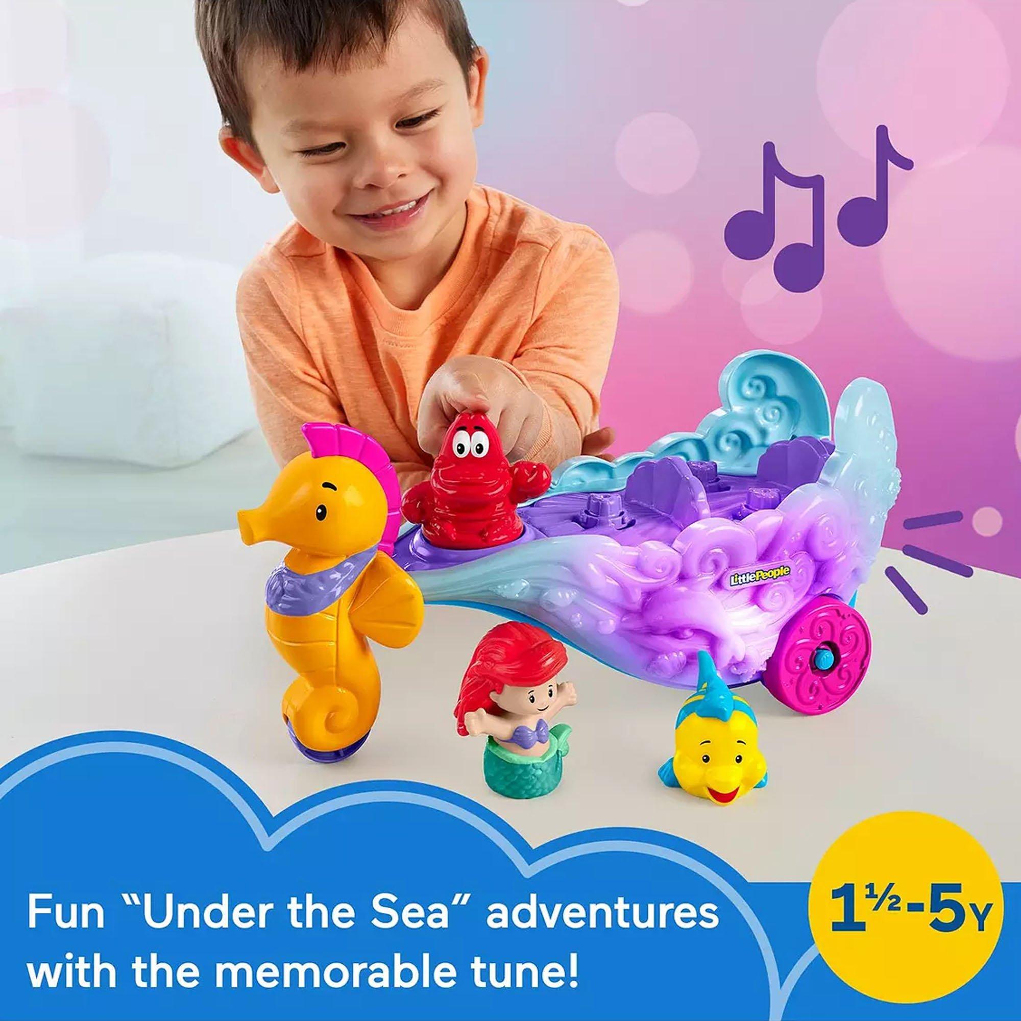 Multi Format An - Fisher Price - Fisher-Price Little People Little Mermaid Ariel Carriage - 6