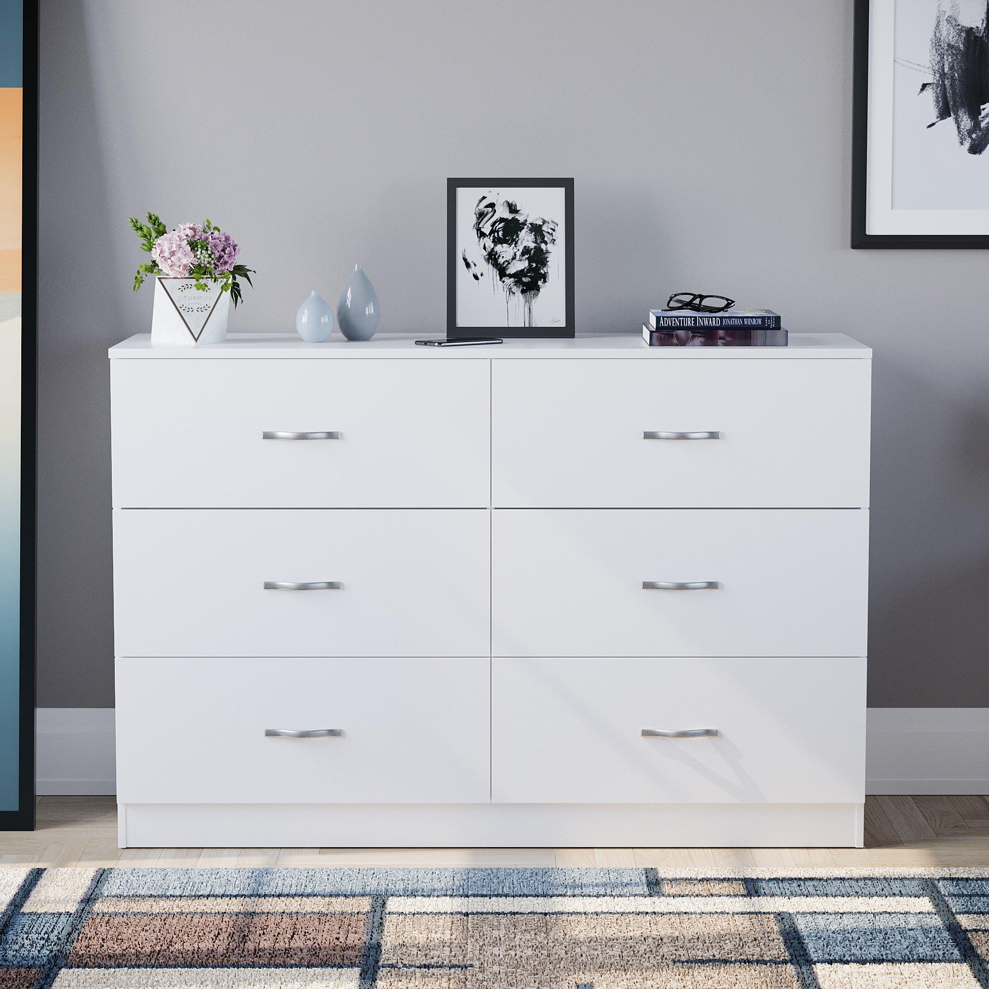 White - Lassic - Vida Designs Riano 6 Drawer Chest - 3
