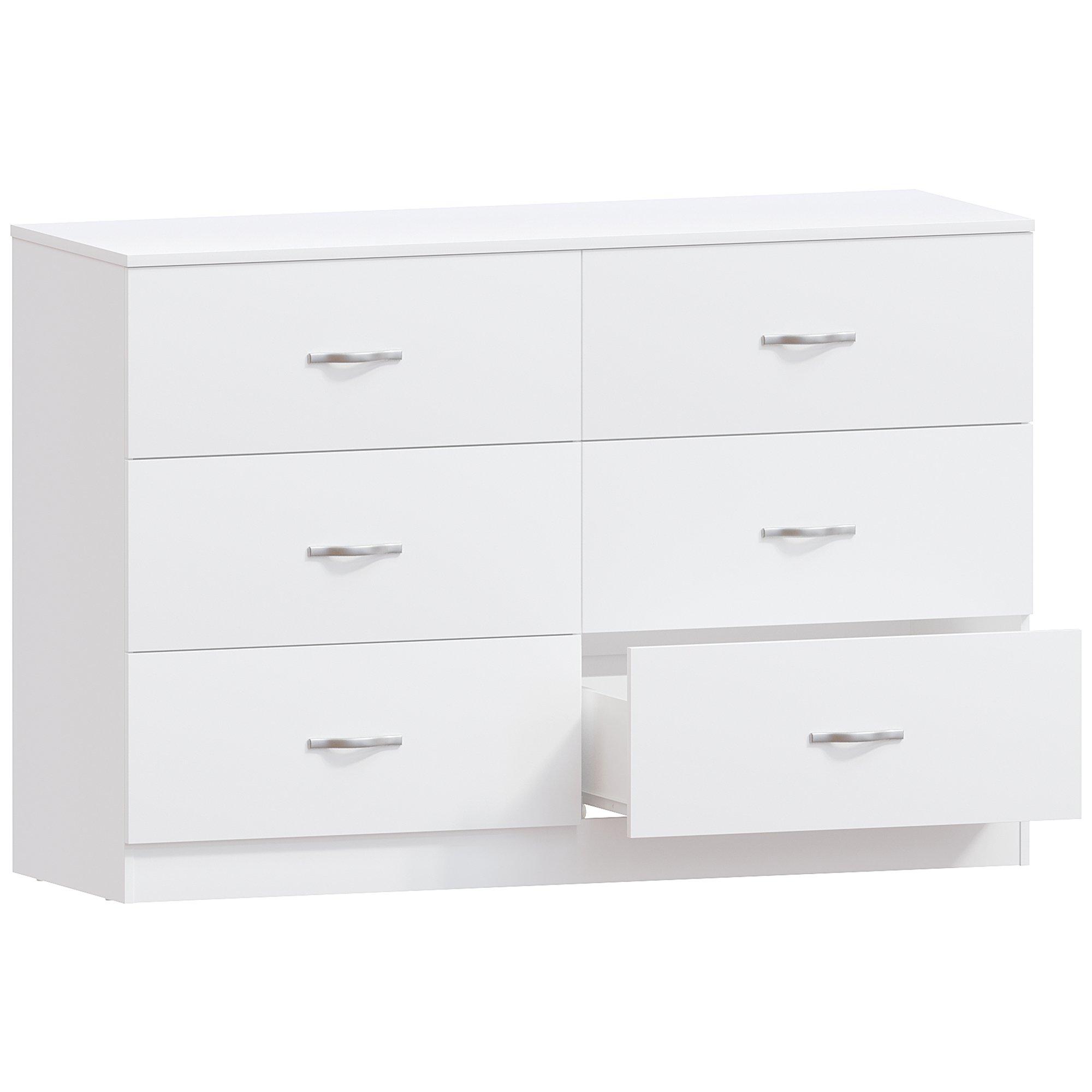 White - Lassic - Vida Designs Riano 6 Drawer Chest - 8