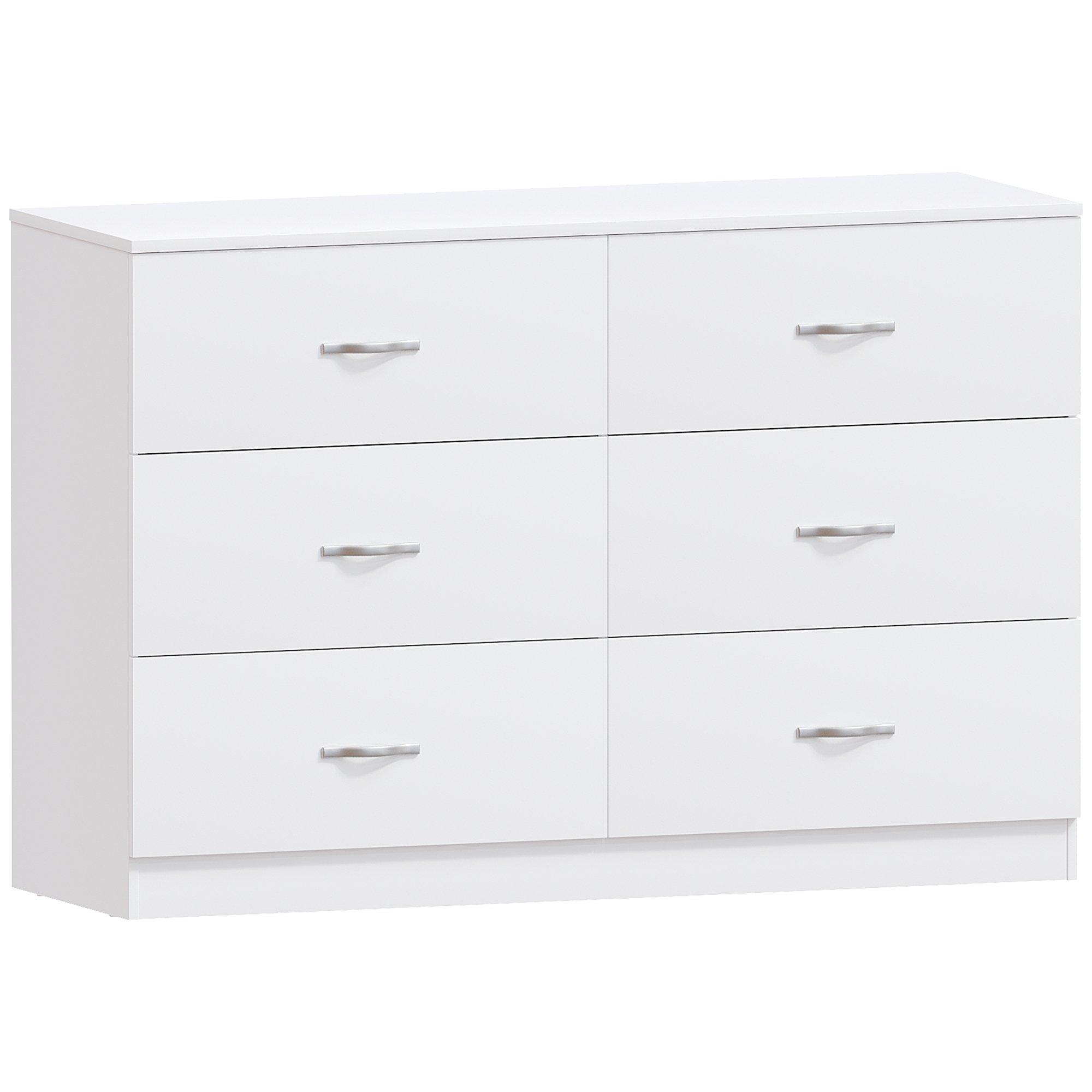 White - Lassic - Vida Designs Riano 6 Drawer Chest - 9