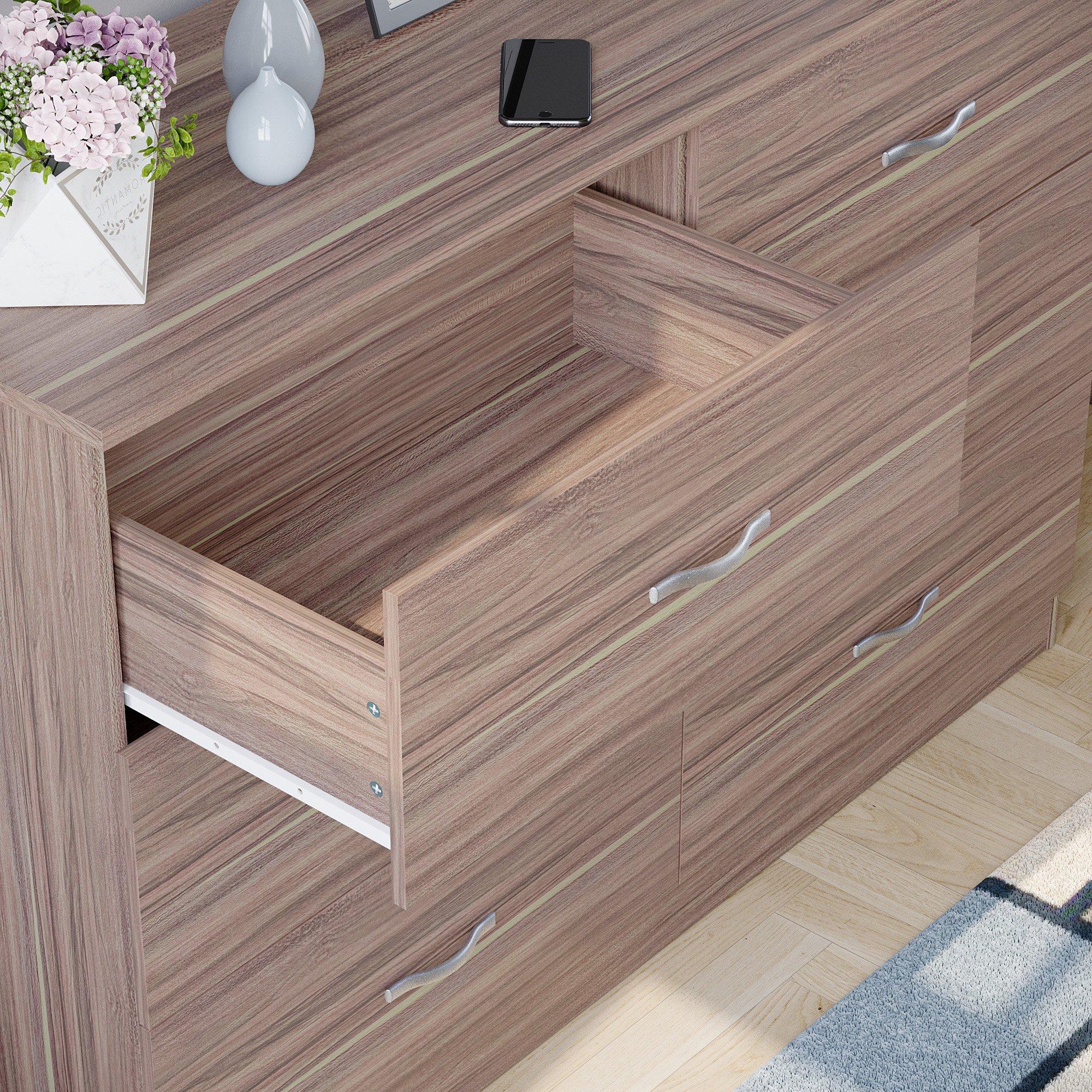 Walnut - Lassic - Vida Designs Riano 6 Drawer Chest - 4