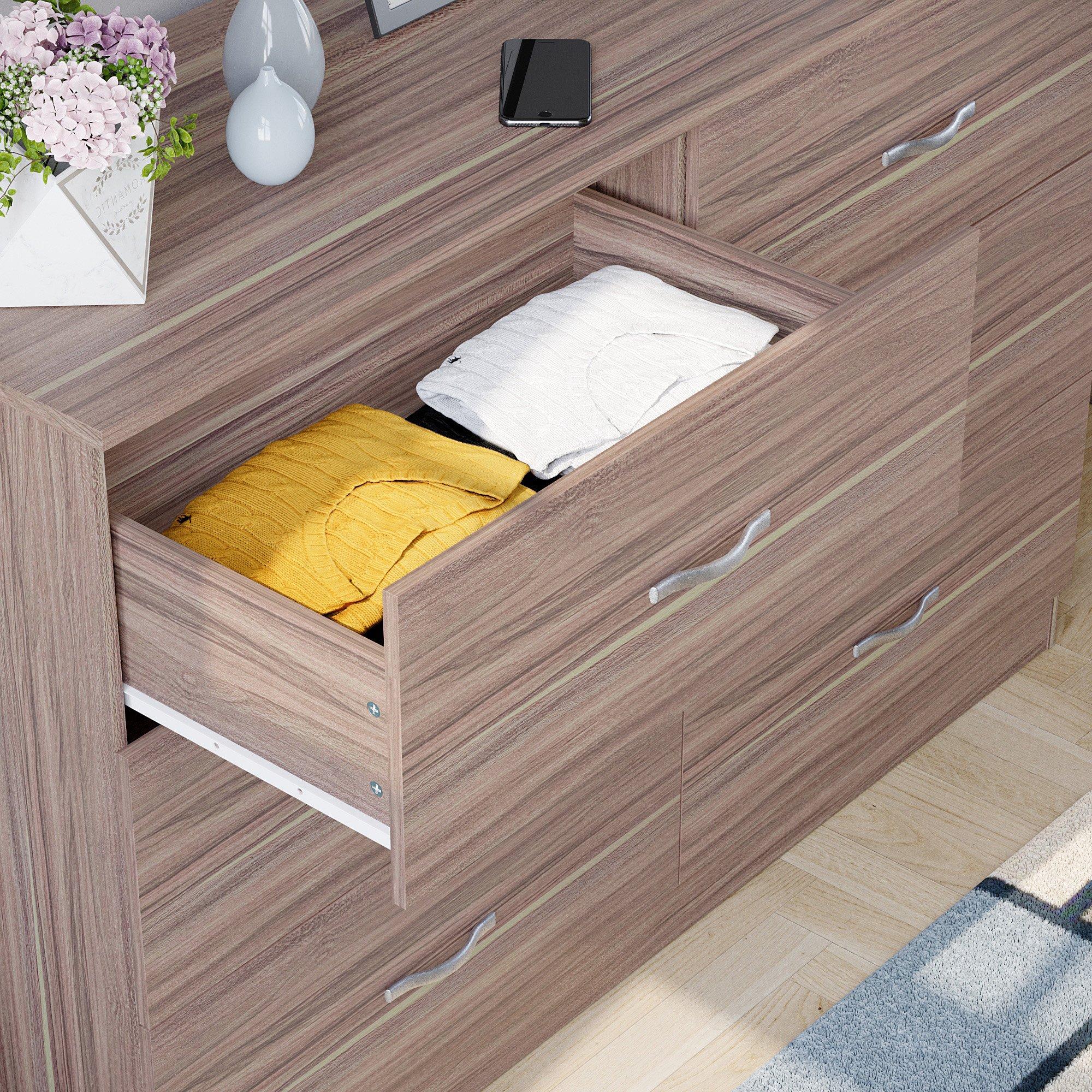 Walnut - Lassic - Vida Designs Riano 6 Drawer Chest - 5