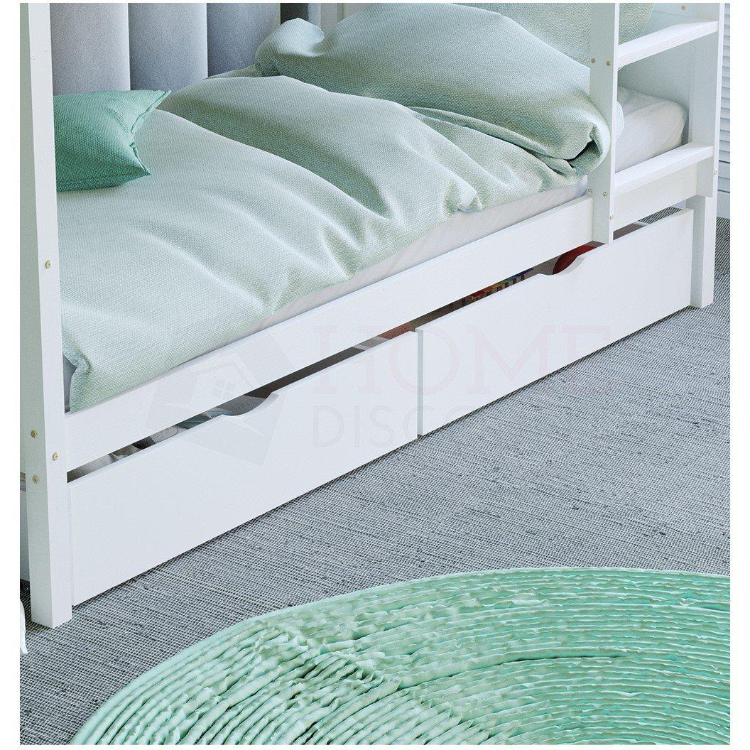 White - Lassic - Junior Vida Libra Wooden Underbed Drawers - 3