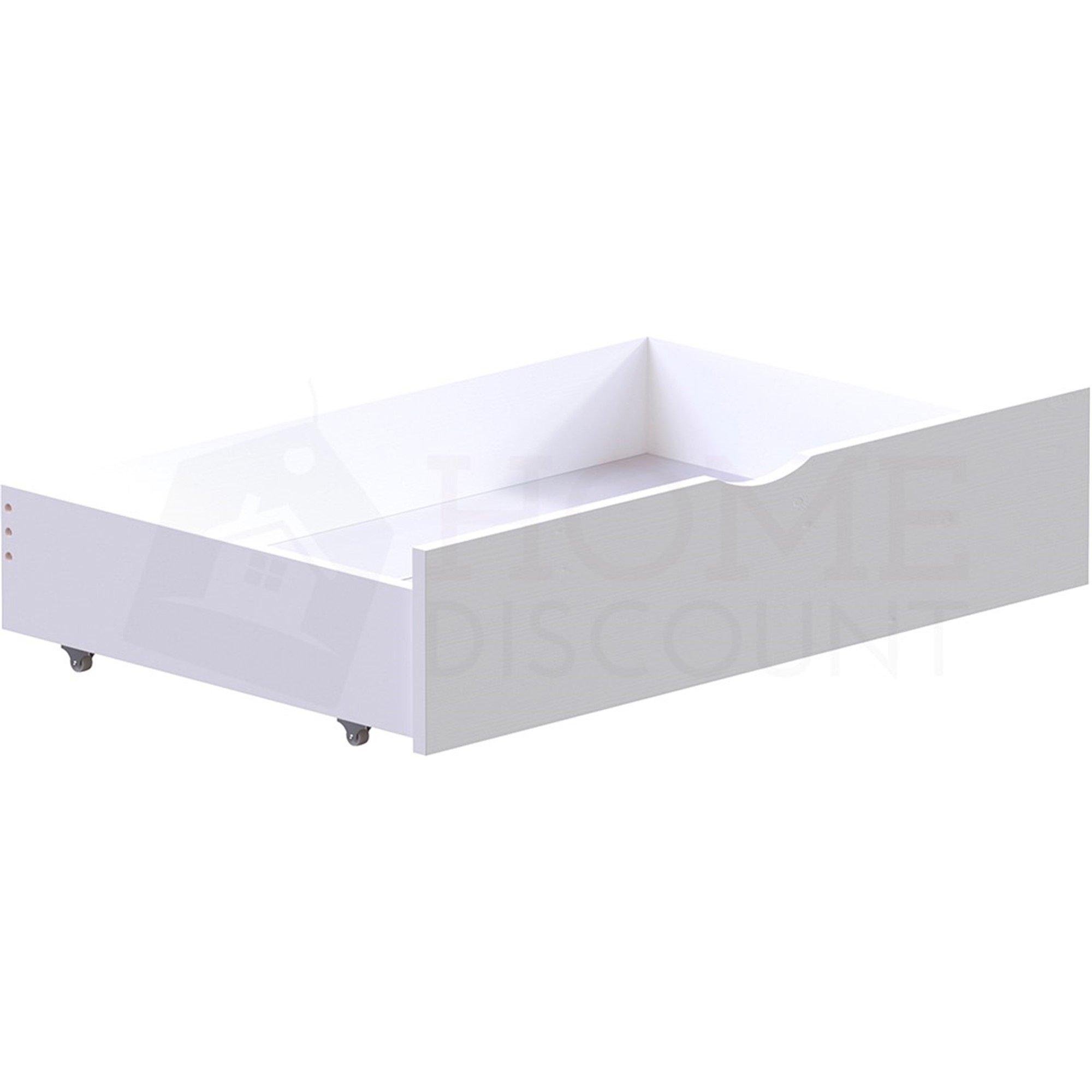 White - Lassic - Junior Vida Libra Wooden Underbed Drawers - 4