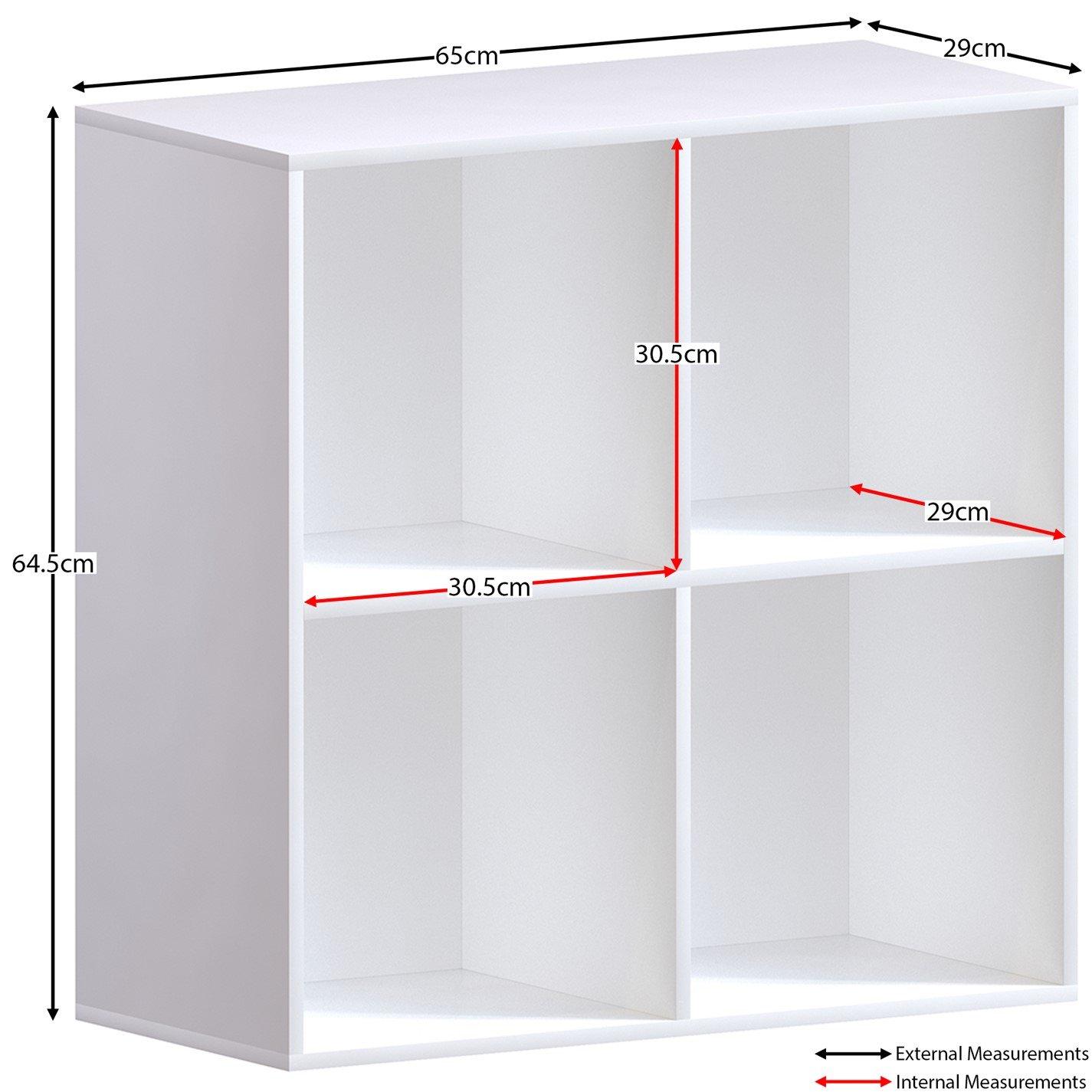 White - Lassic - Vida Designs Durham 2x2 Cube Storage Unit - 2