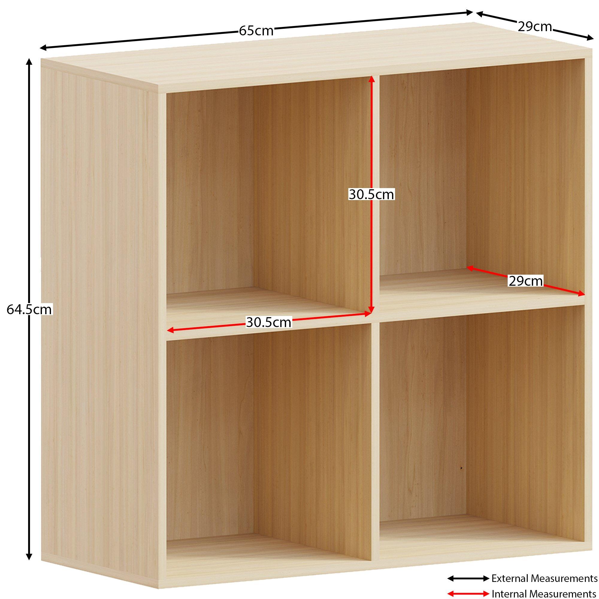 Oak - Lassic - Vida Designs Durham 2x2 Cube Storage Unit - 2