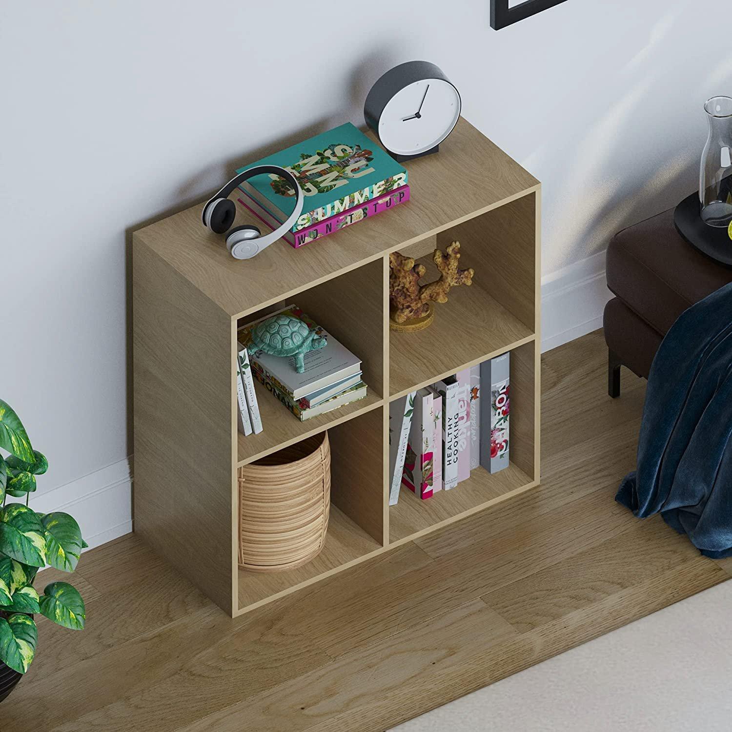 Oak - Lassic - Vida Designs Durham 2x2 Cube Storage Unit - 6
