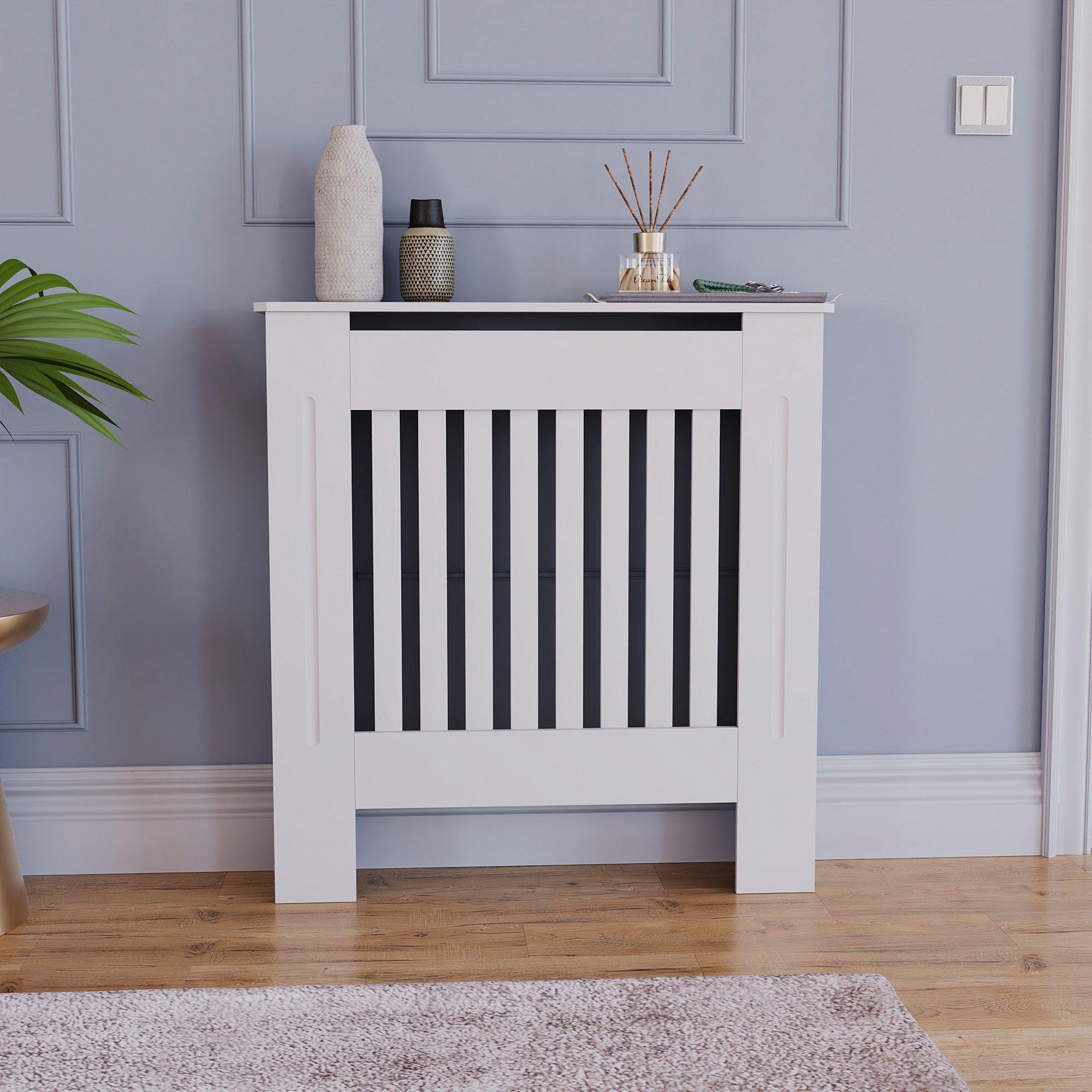 White - Lassic - Vida Designs Chelsea Radiator Cover, Small - 3
