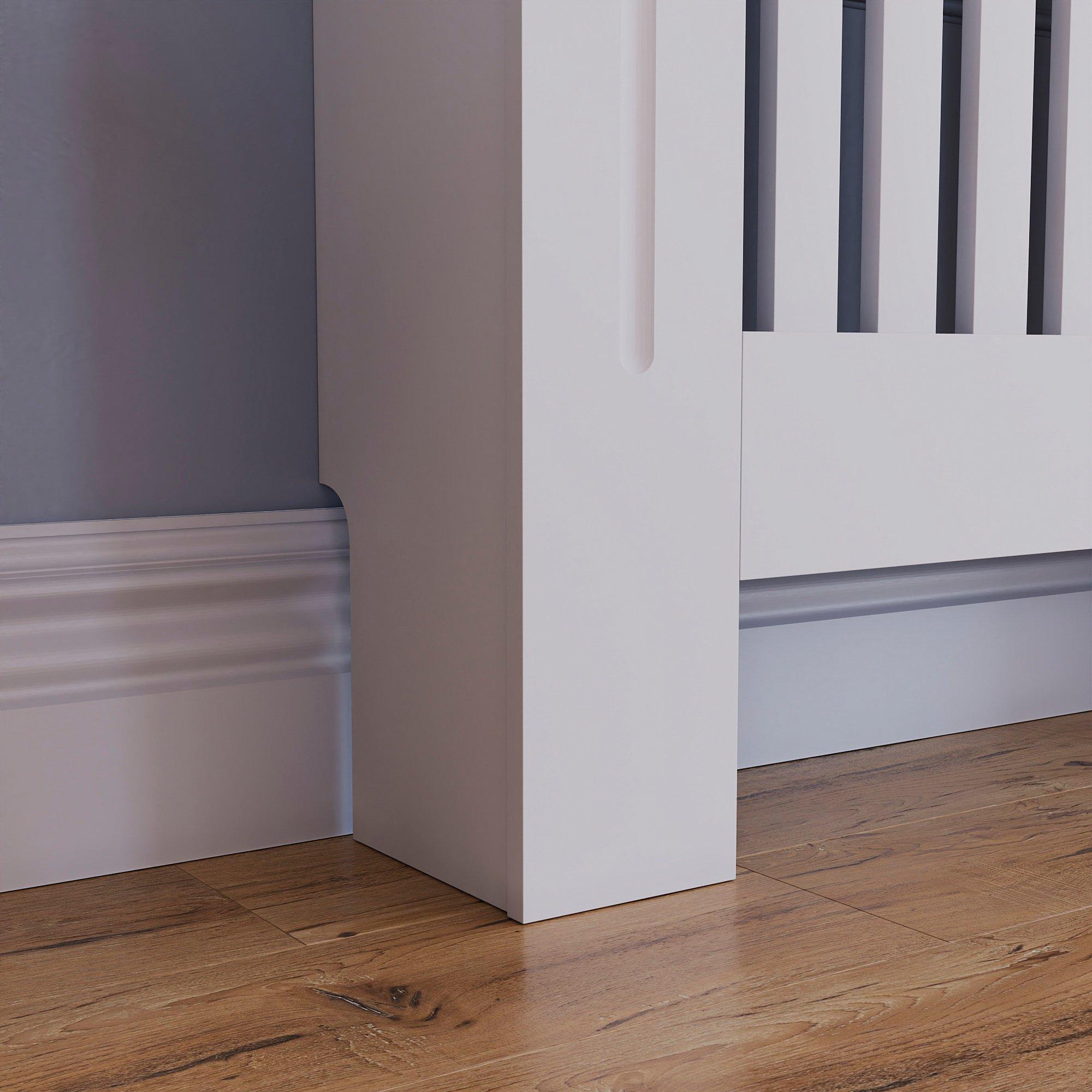 White - Lassic - Vida Designs Chelsea Radiator Cover, Small - 6