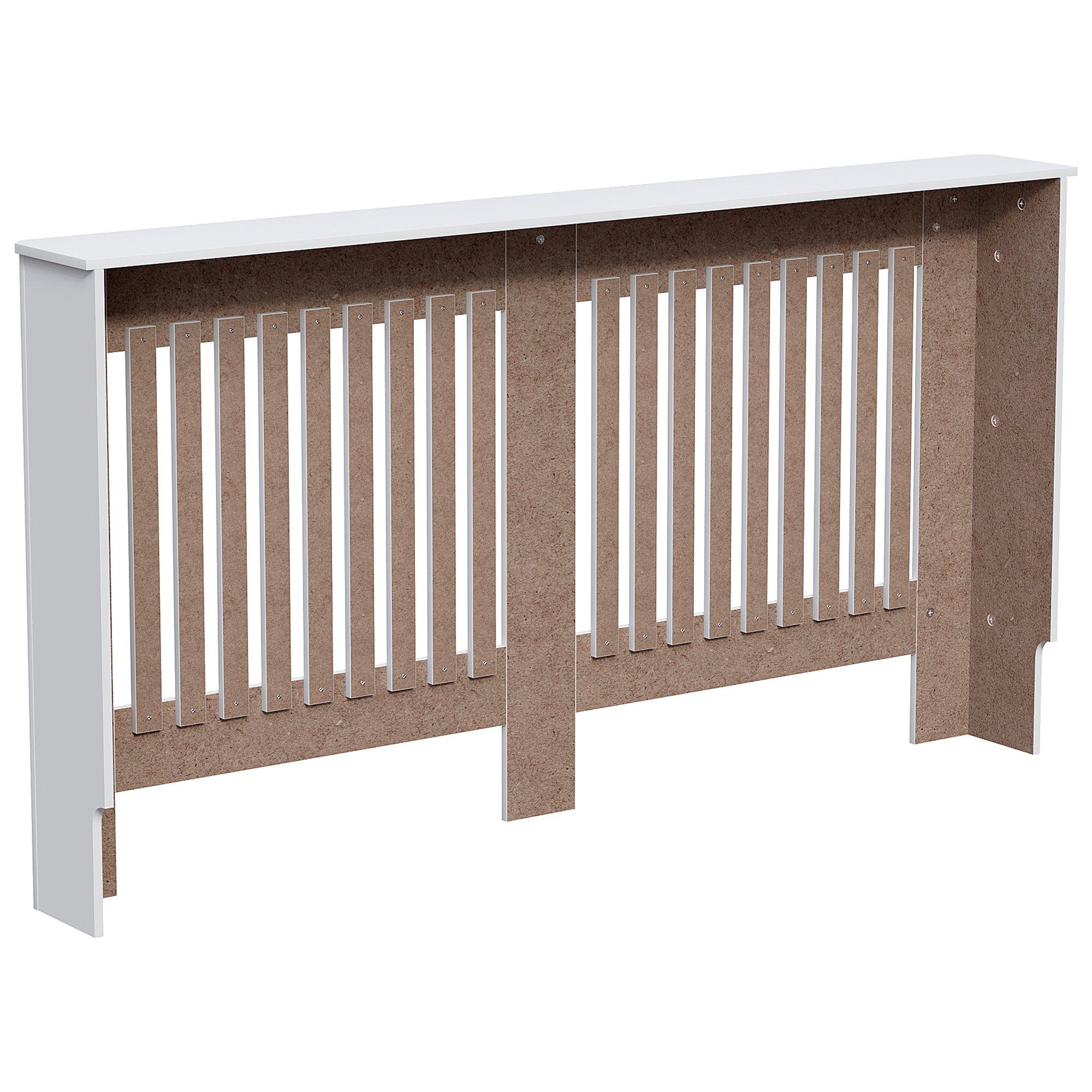 White - Lassic - Vida Designs Chelsea Radiator Cover, Large - 7