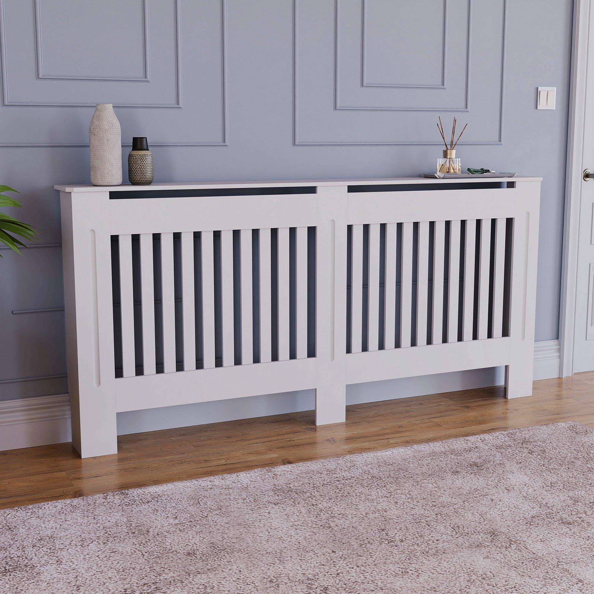 Lassic  Vida Designs Chelsea Radiator Cover, Extra Large - White - XL