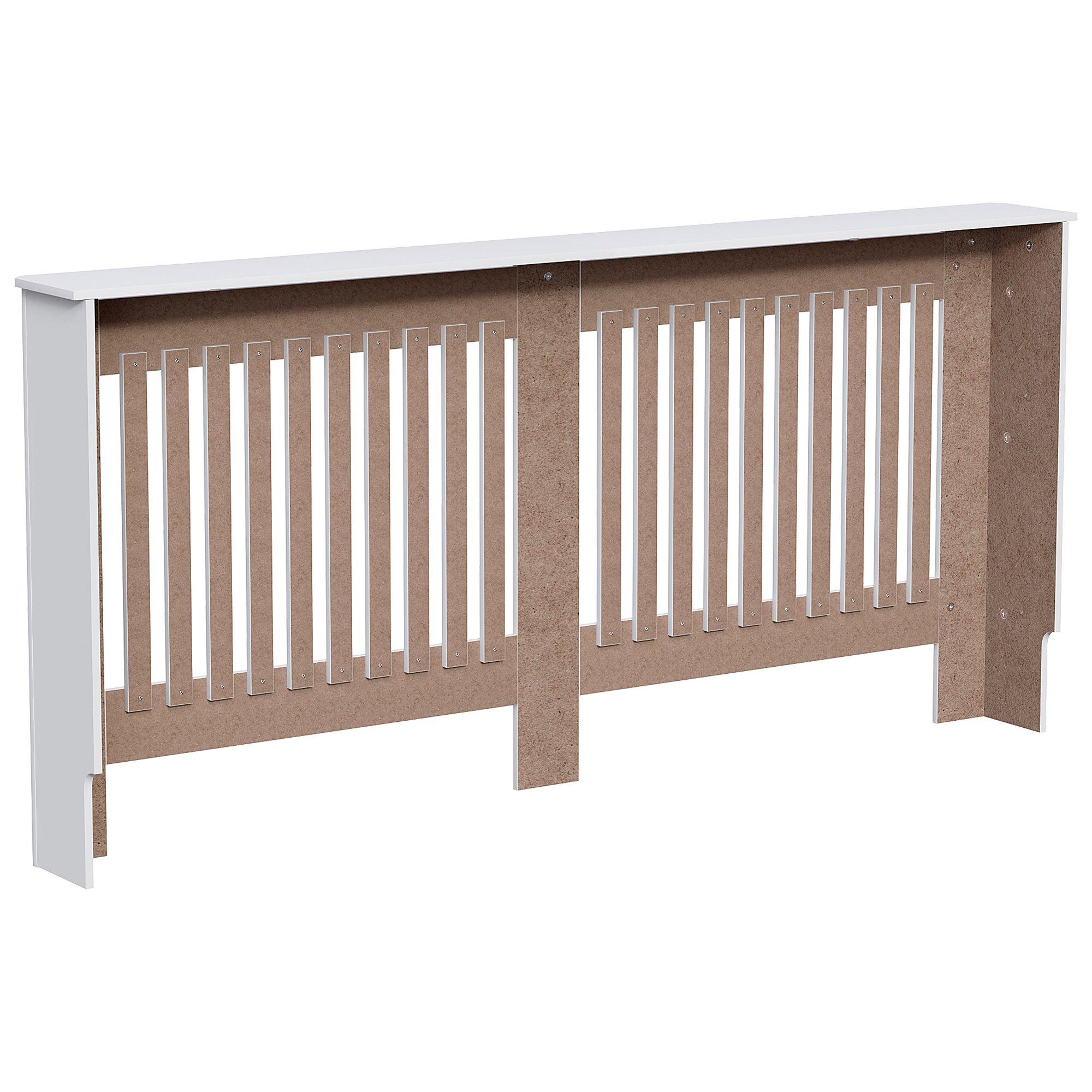 White - Lassic - Vida Designs Chelsea Radiator Cover, Extra Large - 7