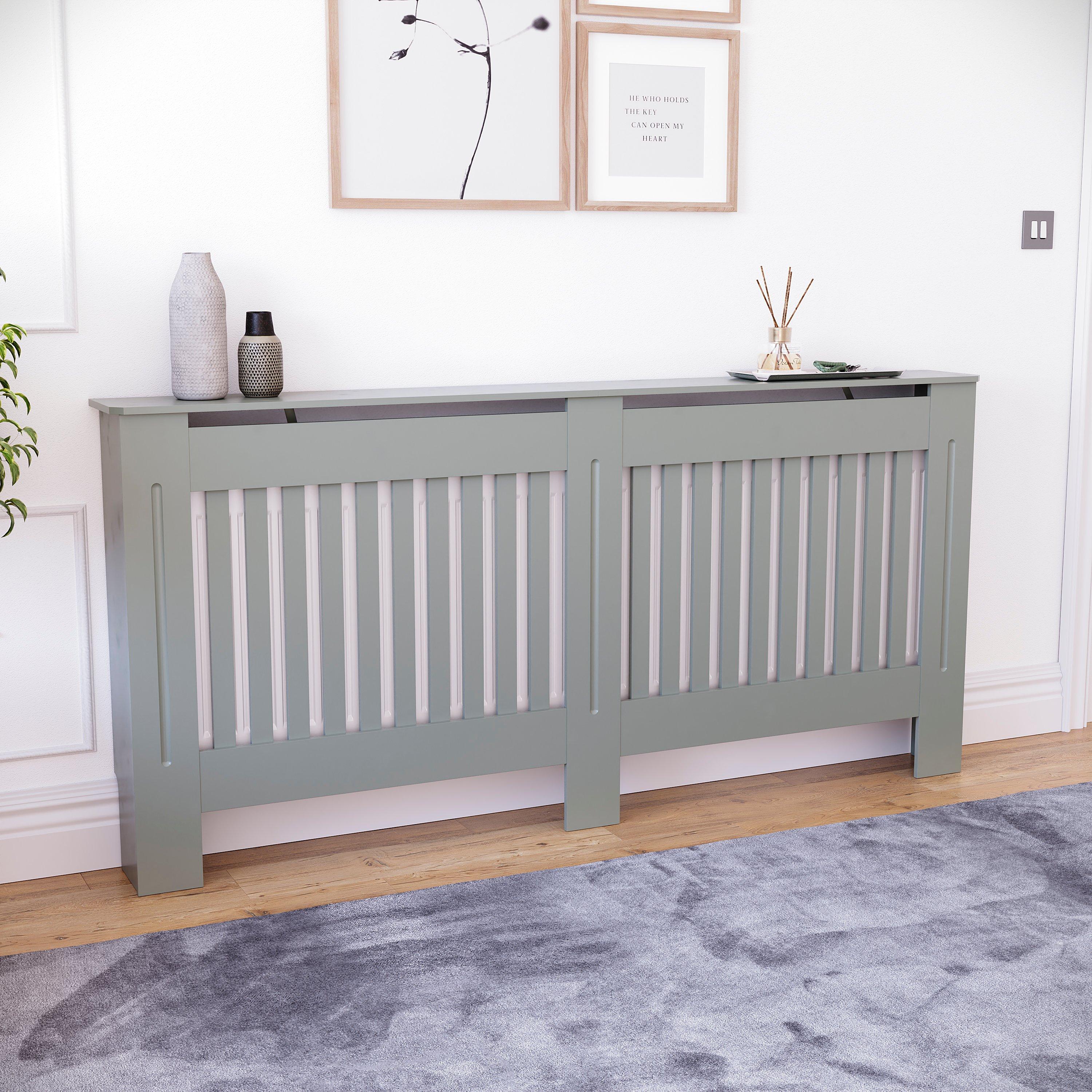 Lassic  Vida Designs Chelsea Radiator Cover, Extra Large - Grey - XL