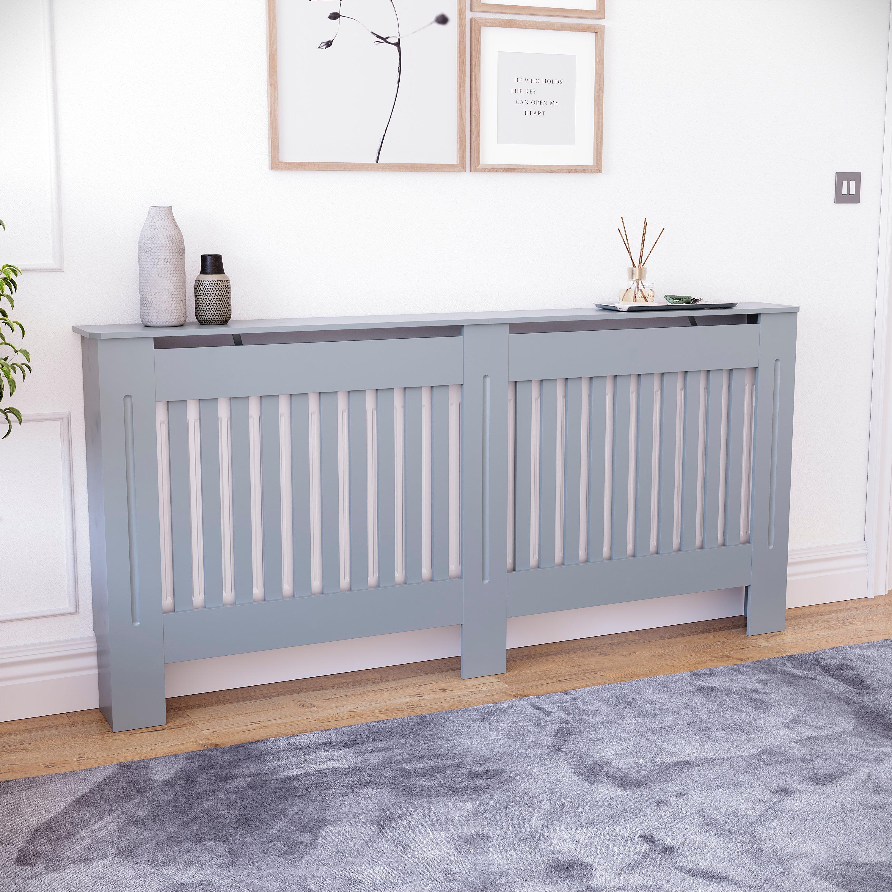 Lassic  Vida Designs Chelsea Radiator Cover, Extra Large - Dark Grey - XL