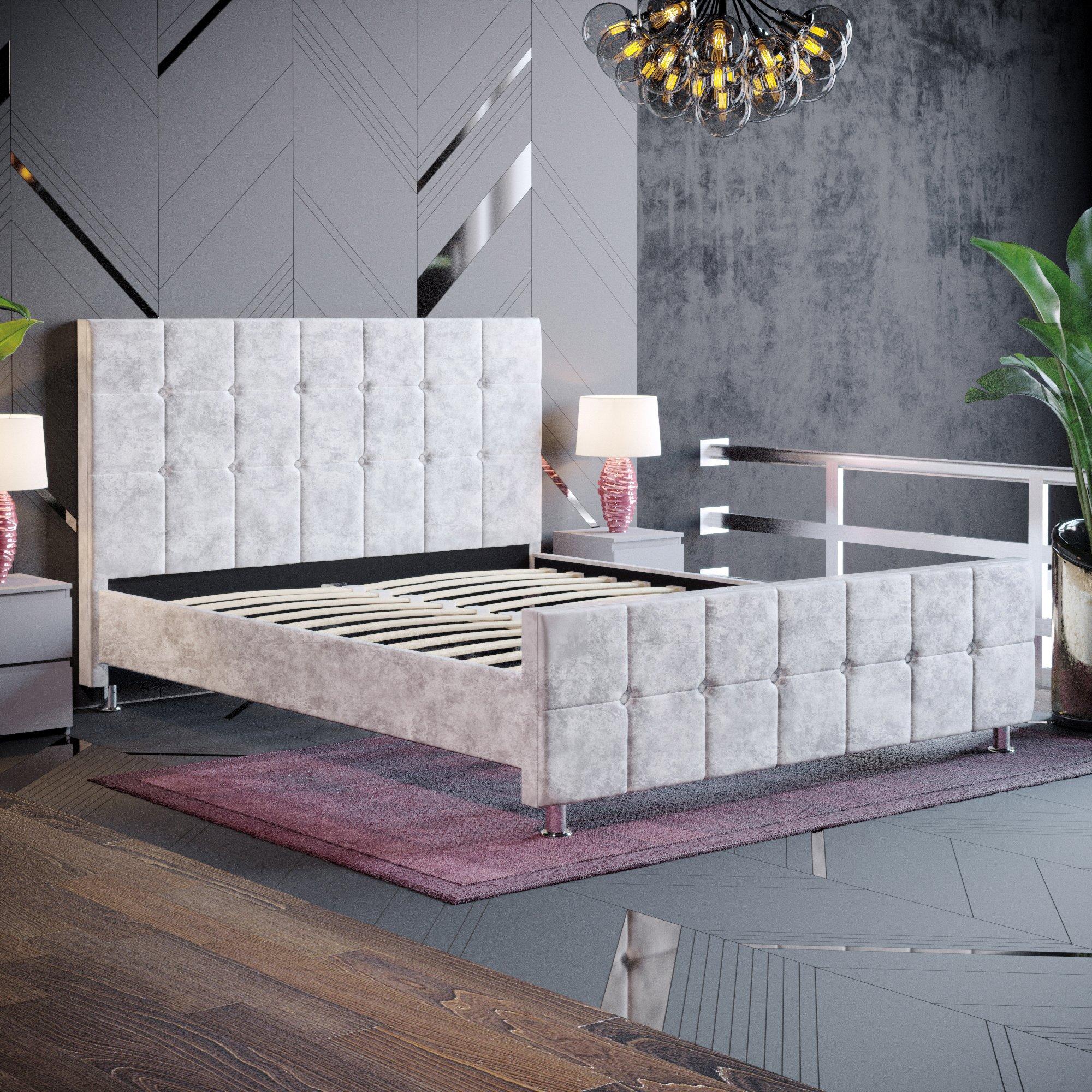 Silver Crushed - Lassic - Vida Designs Valentina King Size Bed UKFR - 8