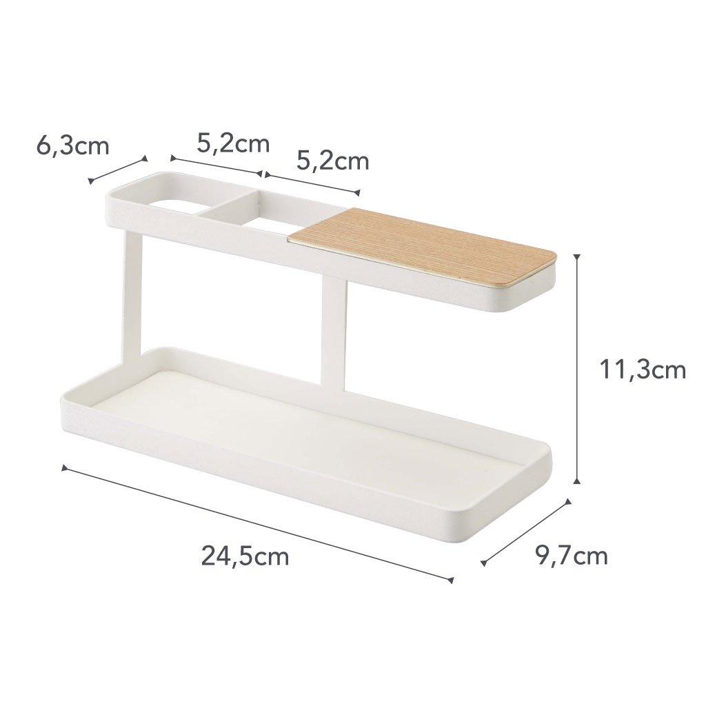 White - Yamazaki - Table Organiser Rack - 3