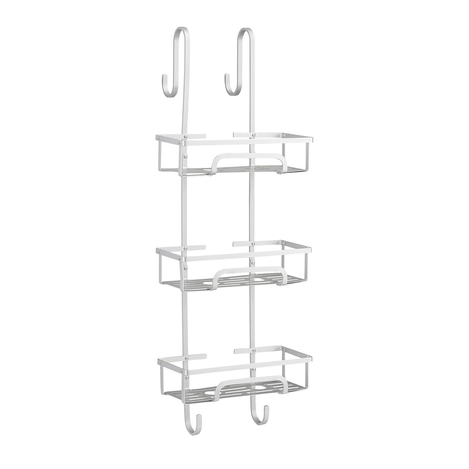 Silver - Homelife - 3 Tier Aluminium Over Door Shower Caddy - 2