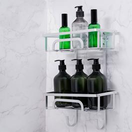Homelife 2 Tier Rust-proof -Self Adhesive Bathroom Caddy