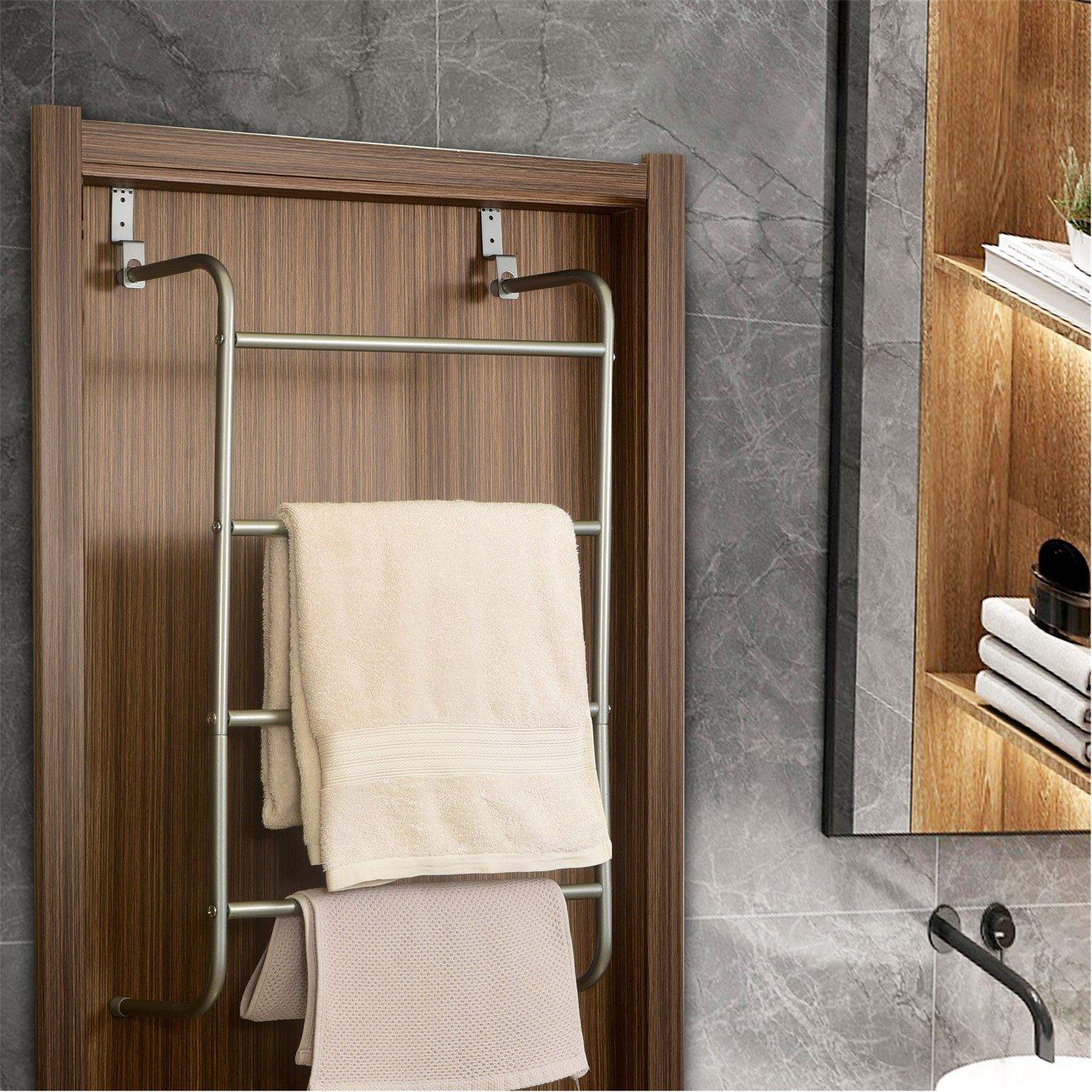 Silver - House of Home - 4 Tier Towelling Storage Organiser - 1