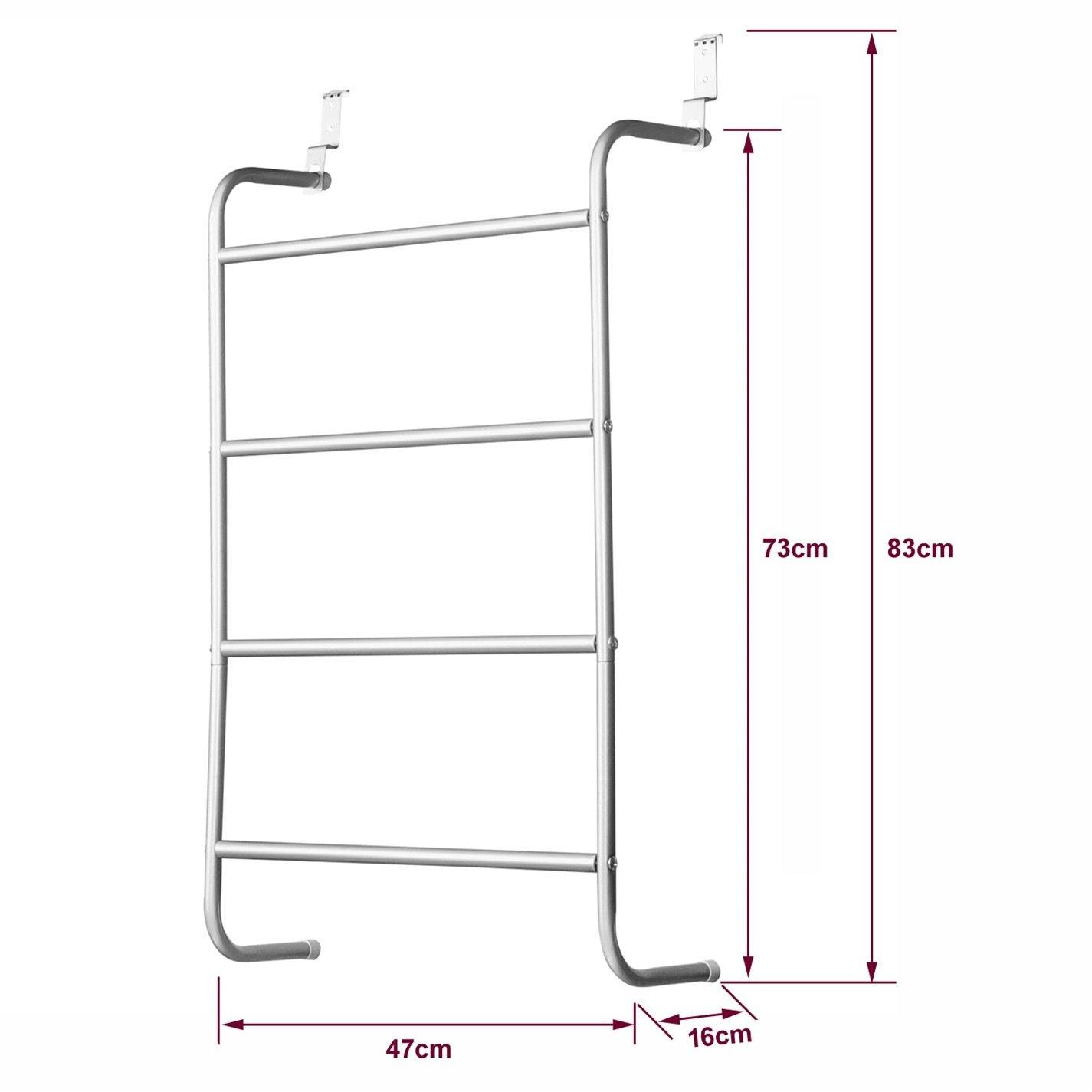 Silver - House of Home - 4 Tier Towelling Storage Organiser - 4
