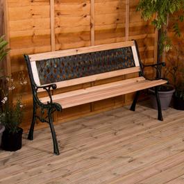 Lassic Garden Vida Garden Bench Cross Style