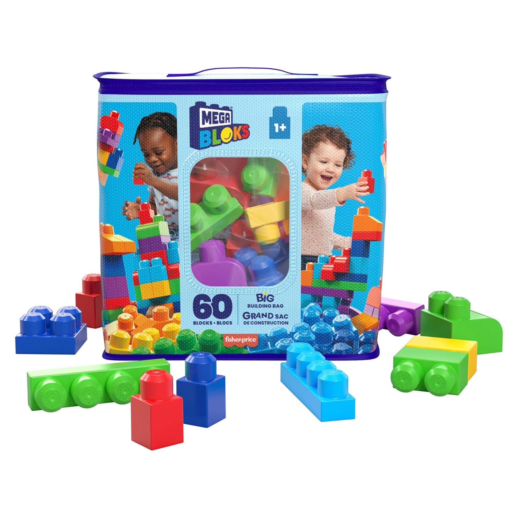 Merchandise - Mega Bloks - Mattel Mega Bloks Building Bag 60pc Classic - 1