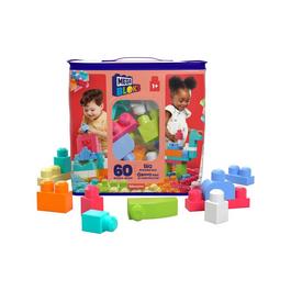 Mega Bloks GAME TOY MEGA BLOKS BUILDERS BAG 60 PIECE PNK