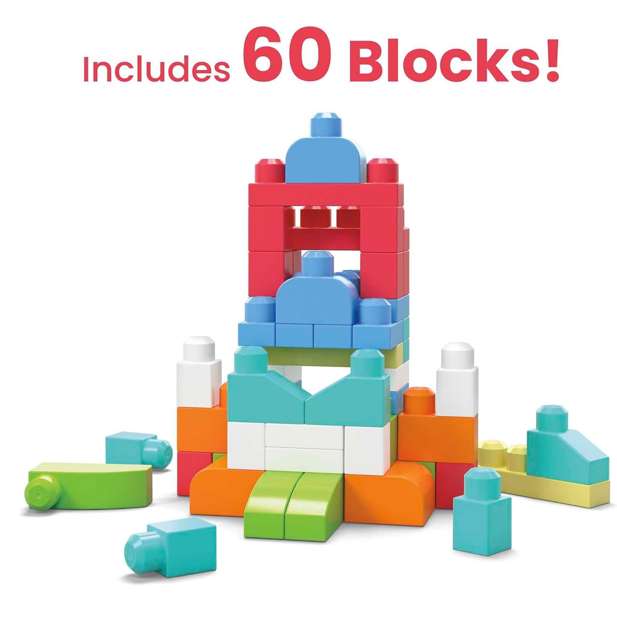 Mercadoria - Mega Bloks - Mattel Mega Bloks  Building Bag 60pc - 3