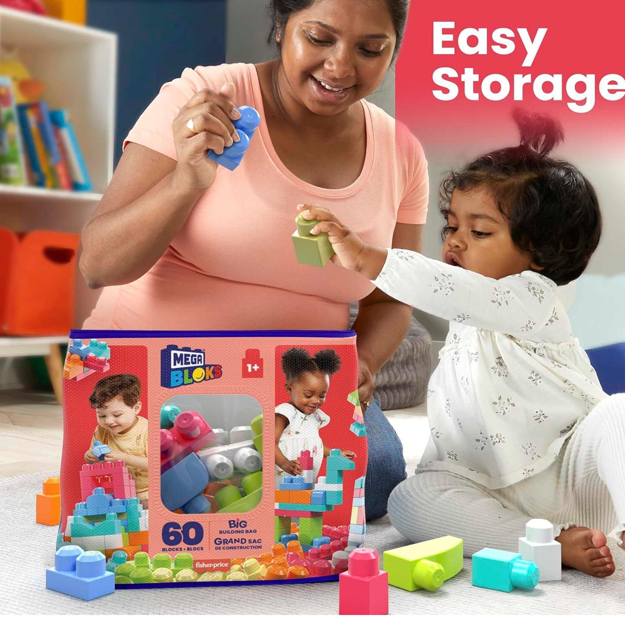 Mercadoria - Mega Bloks - Mattel Mega Bloks  Building Bag 60pc - 6