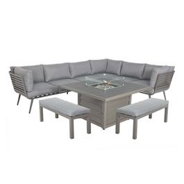 Royalcraft MAYFAIR Square Firepit Dining set