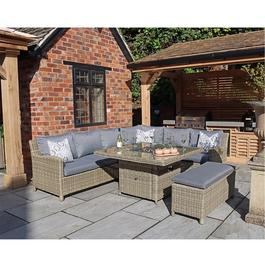 Royalcraft Wentworth 7pc Deluxe Modular Corner Dining & Loung