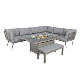 Royalcraft Mayfair 6pc Corner Dining & Lounging Set with Rect