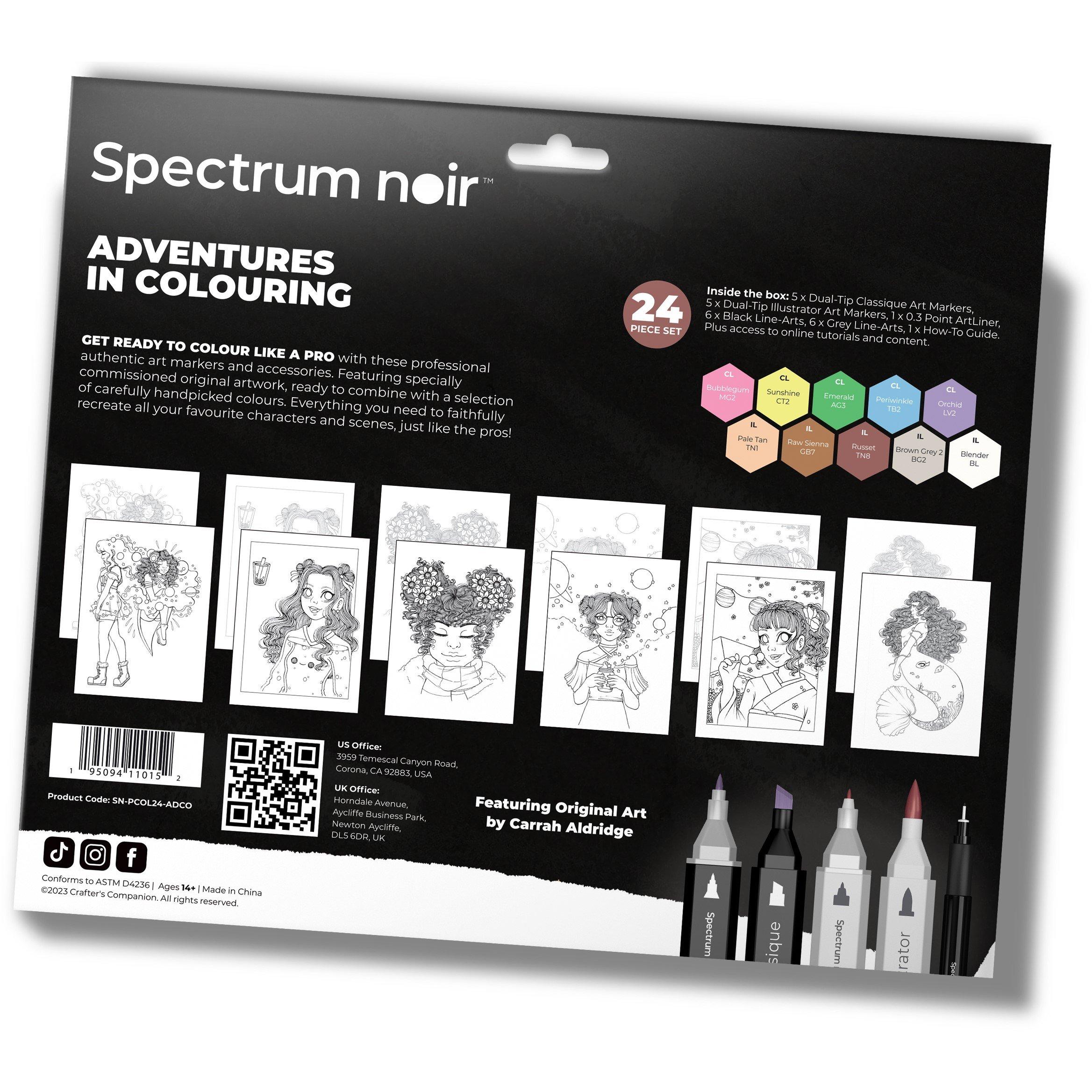 Multi - Crafters Companion - Spectrum Noir Pro Art Kit - Adventure in Colouring - 2