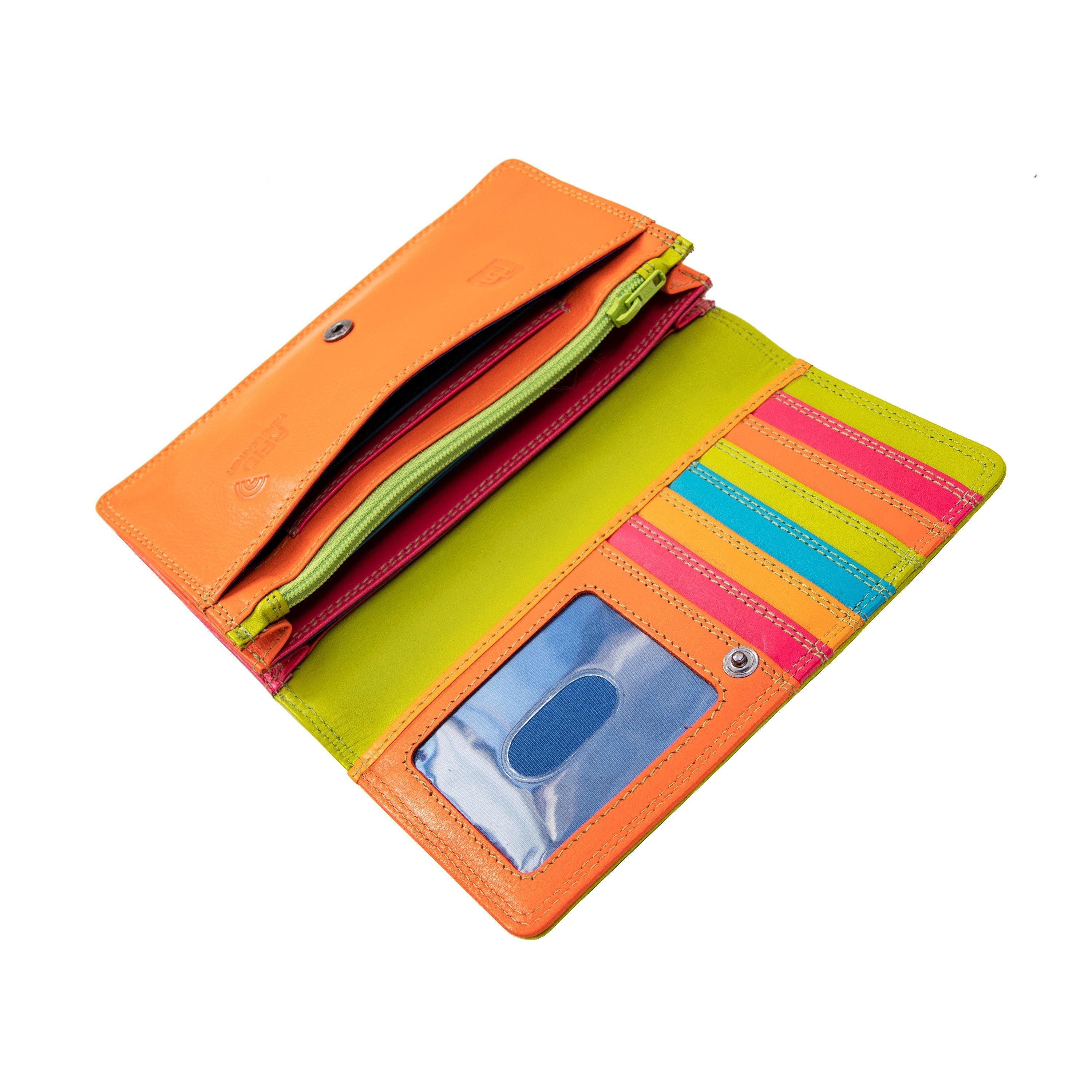 Green - PRIMEHIDE Leather - London Collection Leather Matinee Purse - 2