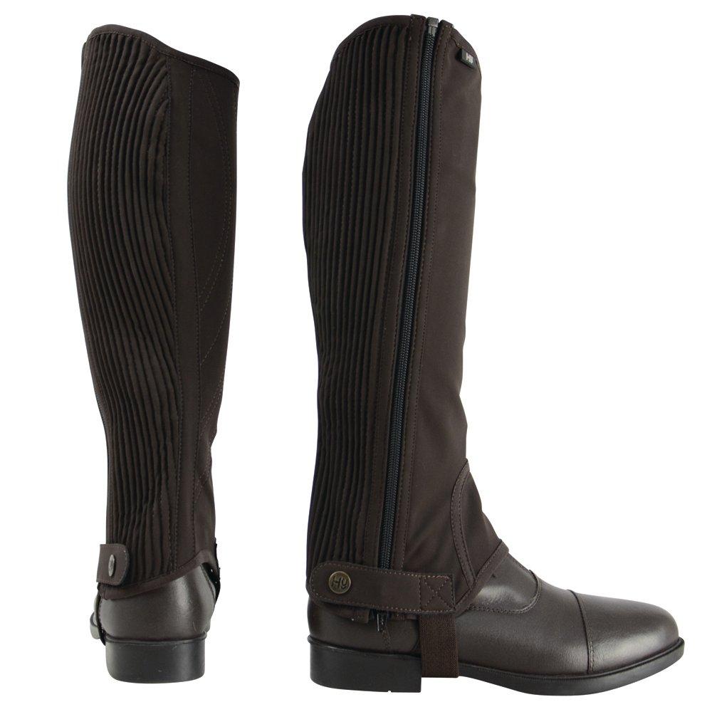 Brown - HY Equestrian - Adults Synthetic Chaps - 1