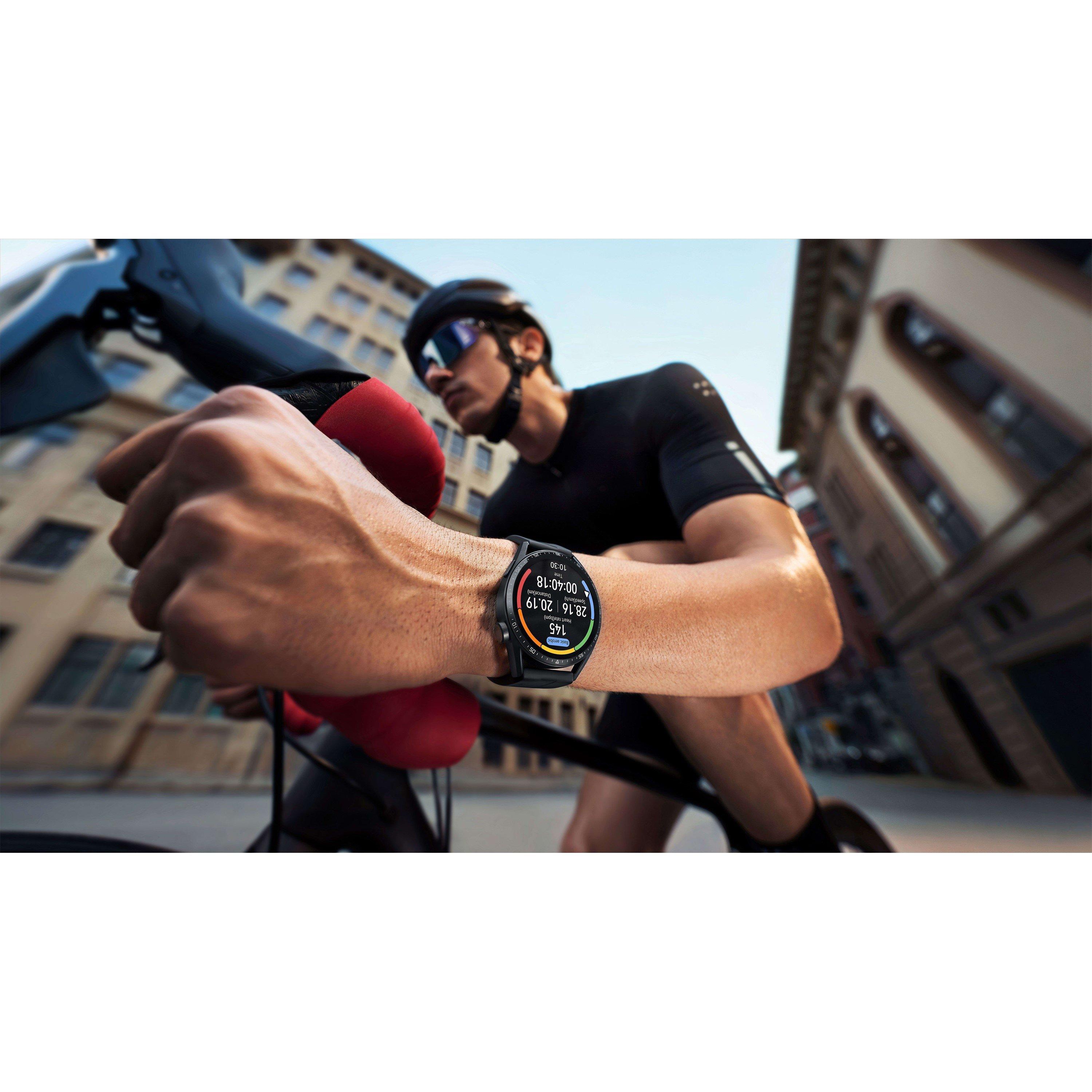 Huawei | HUAWEI WATCH GT 3 46mm Active Black Stainless | Sports Direct
