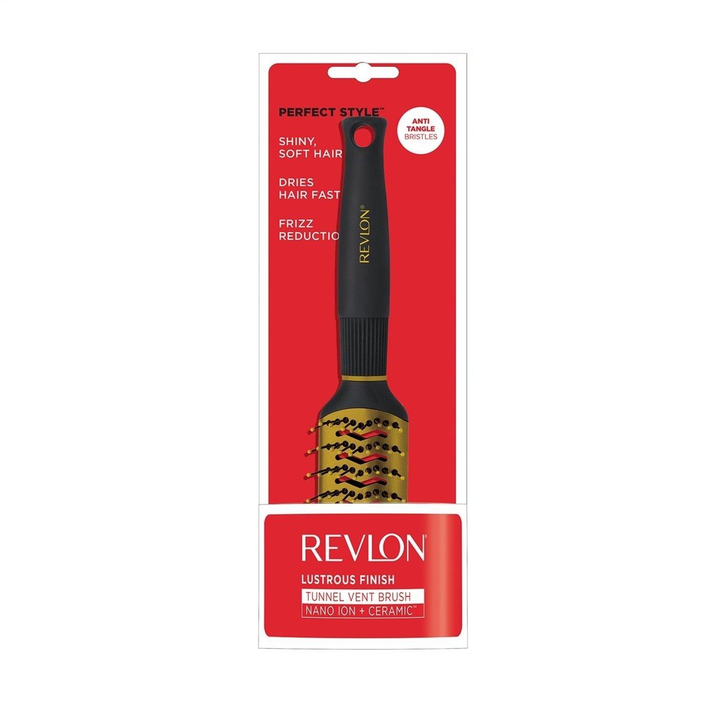 Revlon Ionic Ceramic Anti-Tangle Vent Brush - Lustrous Finish, Reduces Static, Leaves Hair Soft & Shiny - Image 3