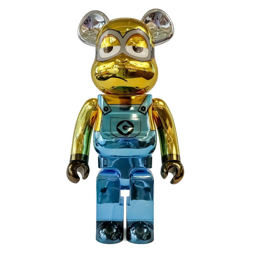 Bearbrick | Minion Kevin - Chrome Figure | Ornaments and