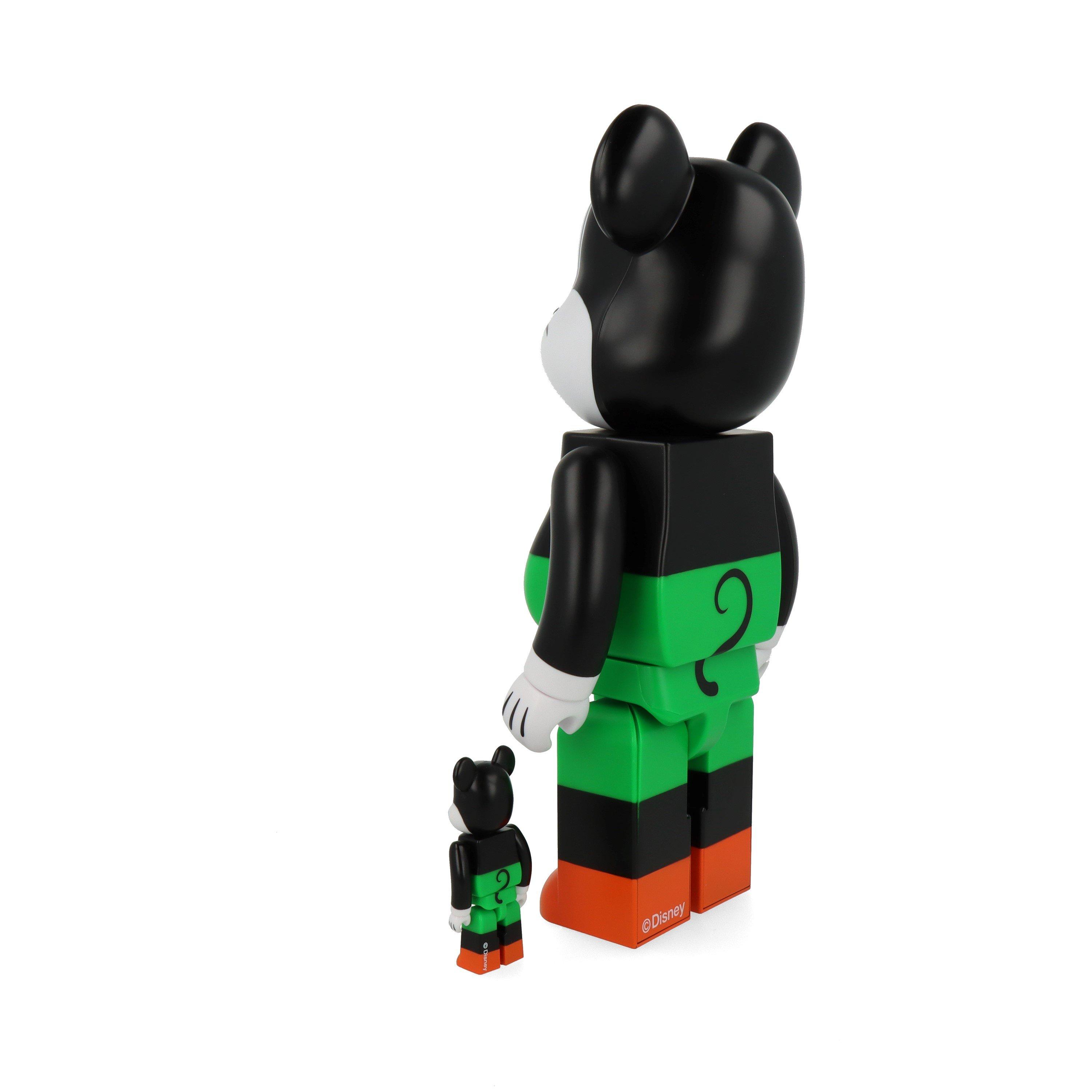 Green - Bearbrick - Mickey Mouse - 1930s Poster - Figures - 5
