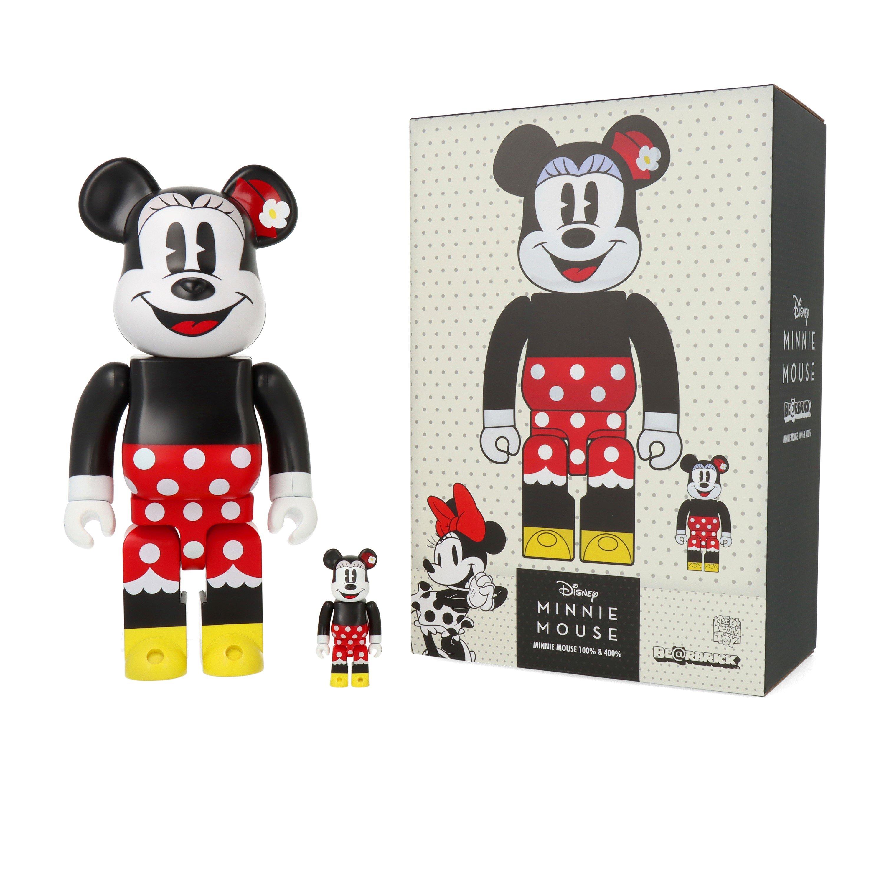 Red - Bearbrick - Minnie Mouse 400% + 100% figures - 8