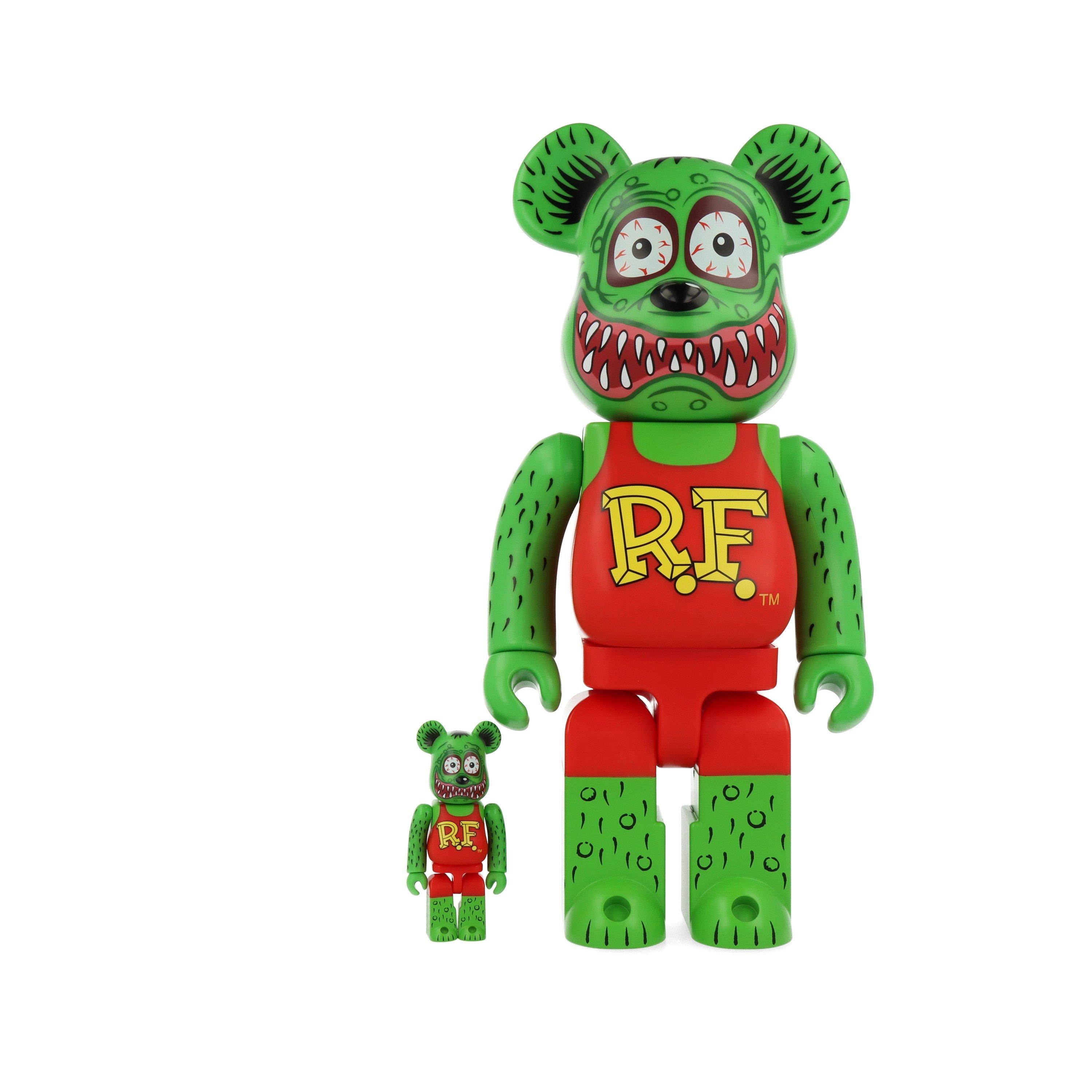Green - Bearbrick - Rat Fink Figures - 2