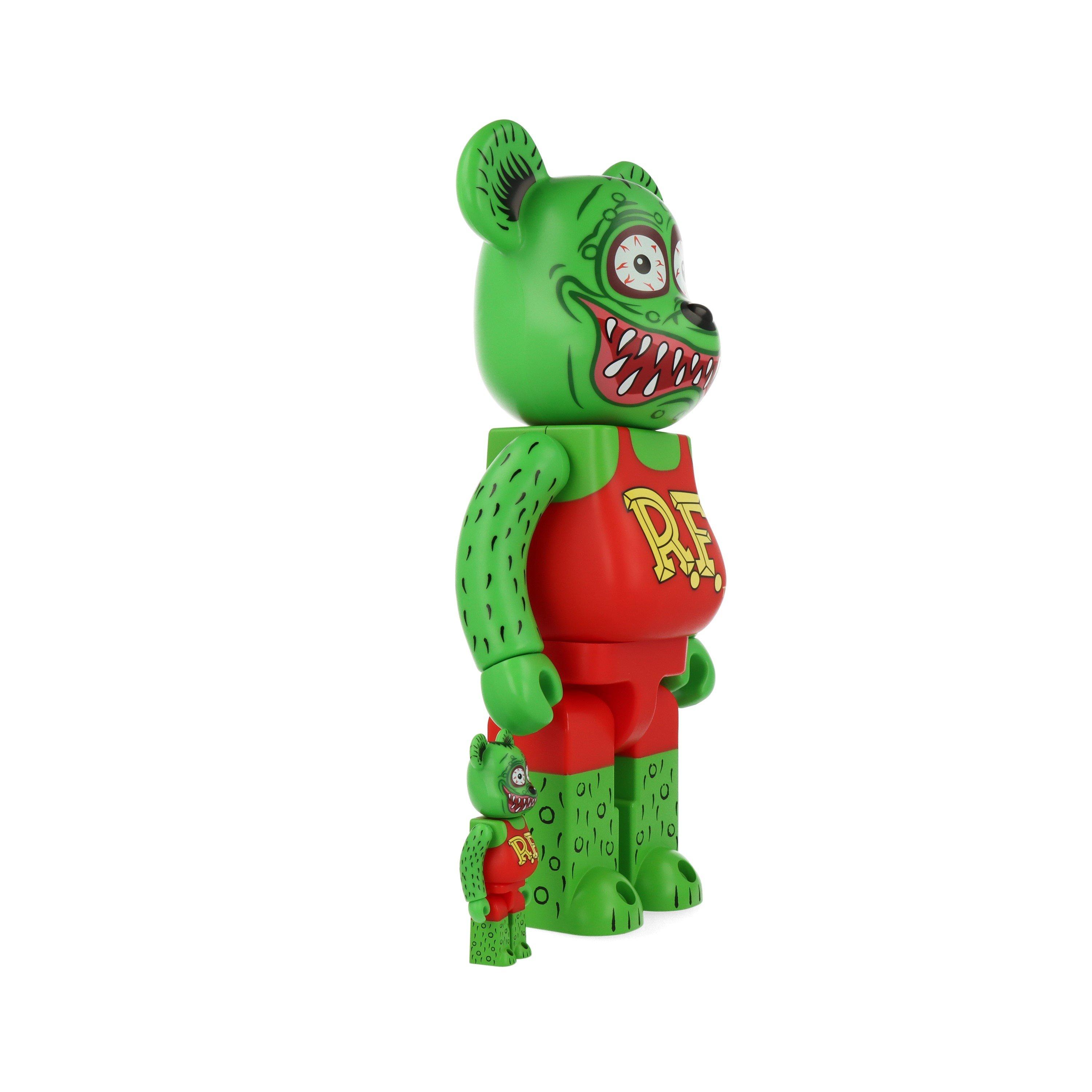 Green - Bearbrick - Rat Fink Figures - 3