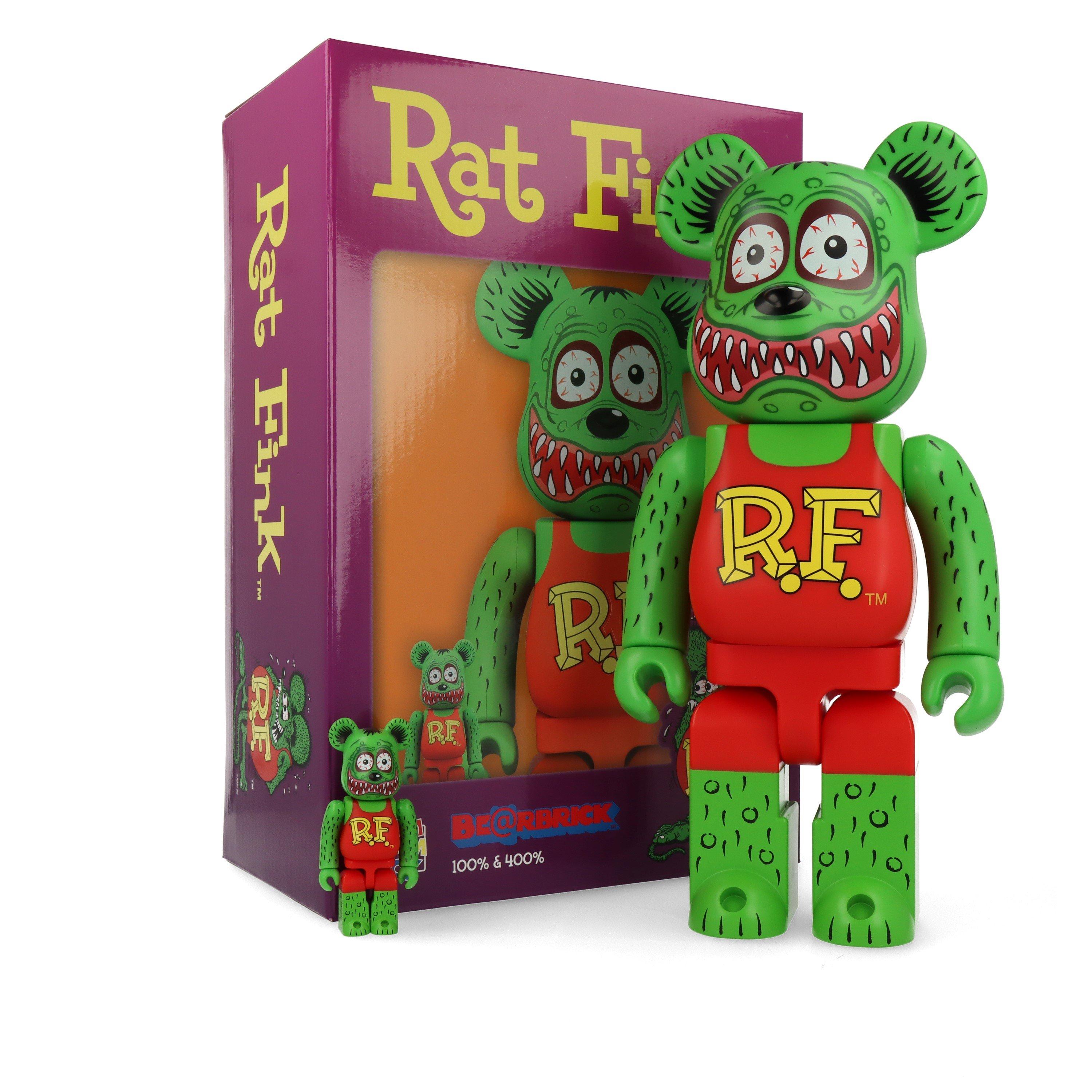 Green - Bearbrick - Rat Fink Figures - 8