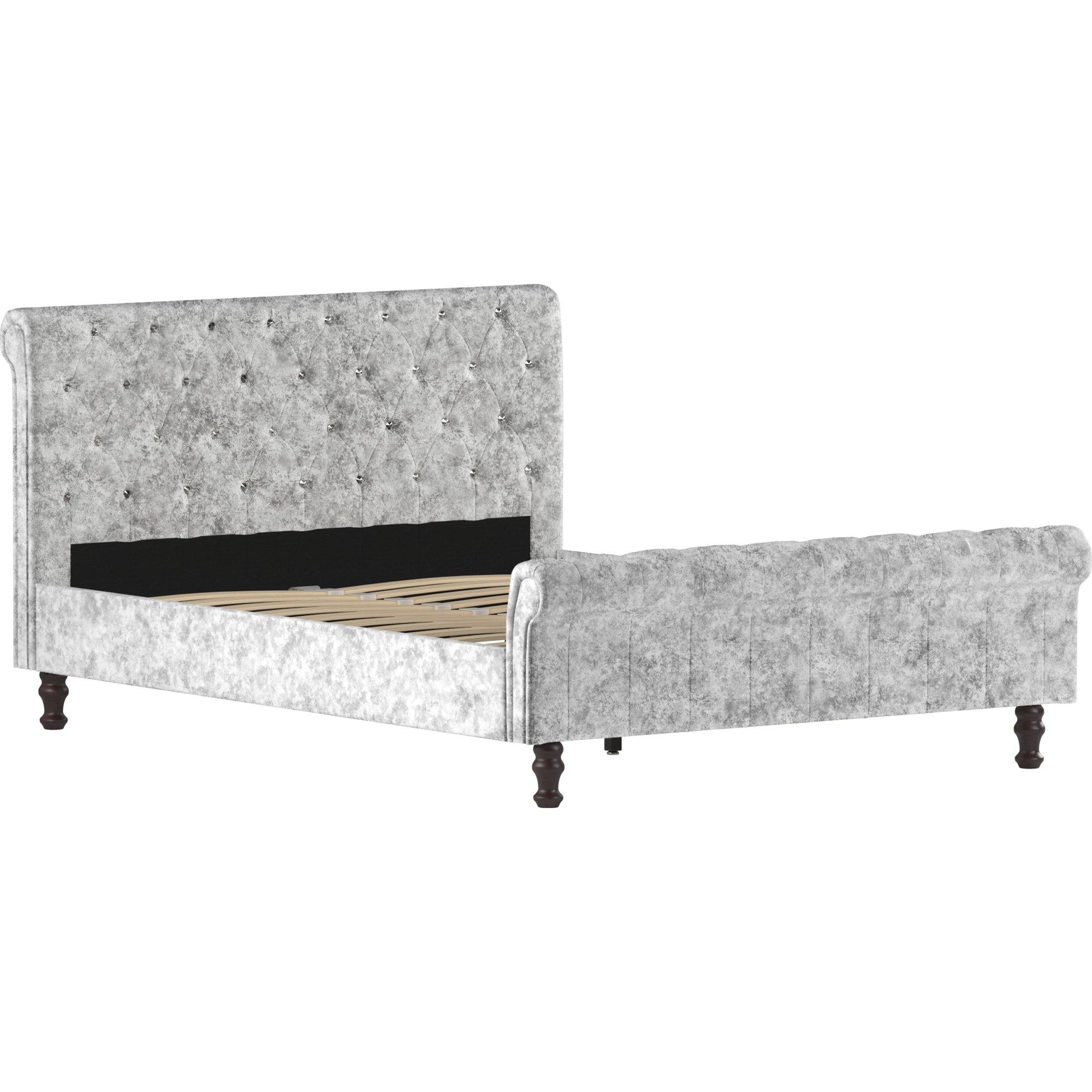 Silver Crushed - Lassic - Vida Designs Violetta King Size Bed - 9