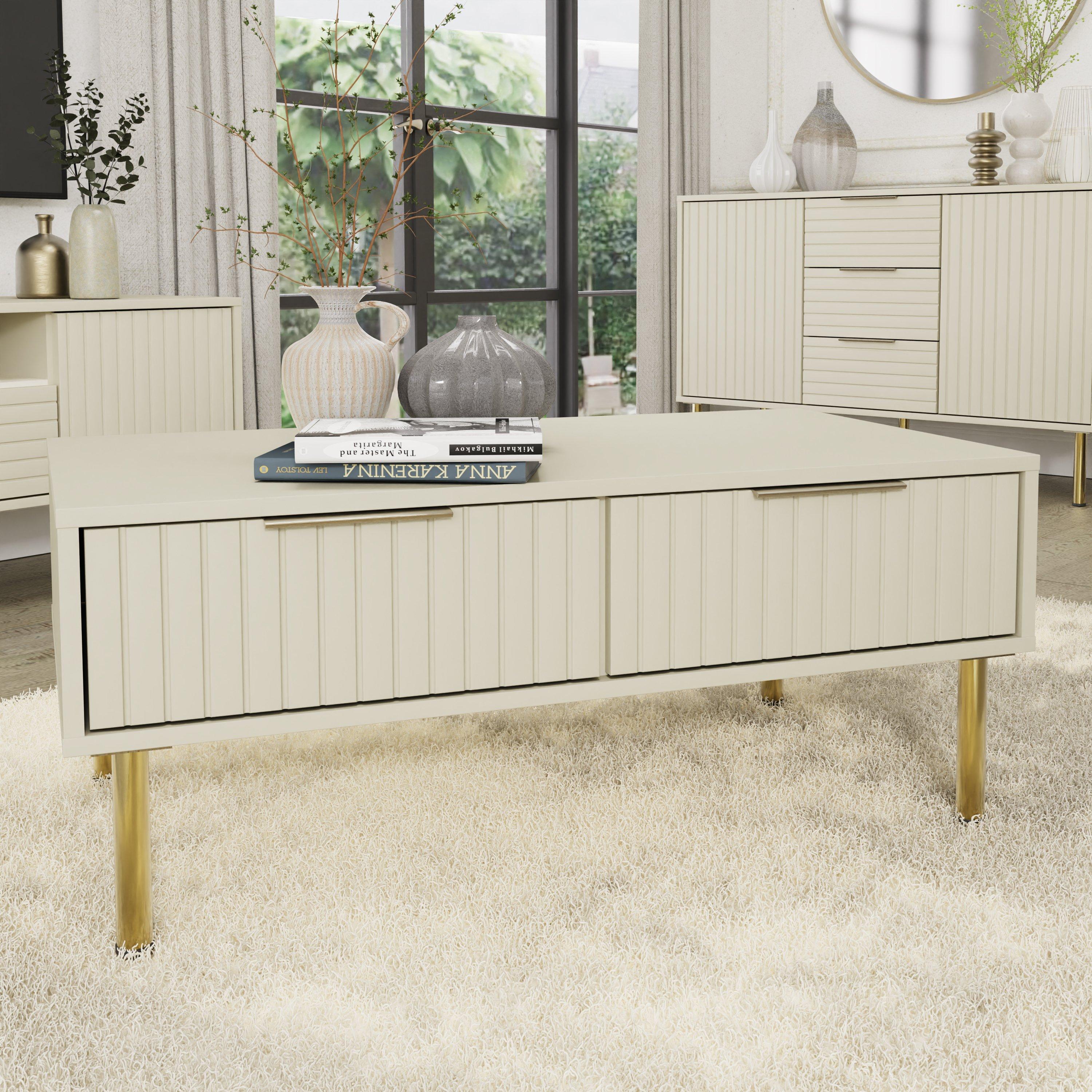 Gfw  Nervata Coffee Table - Ivory