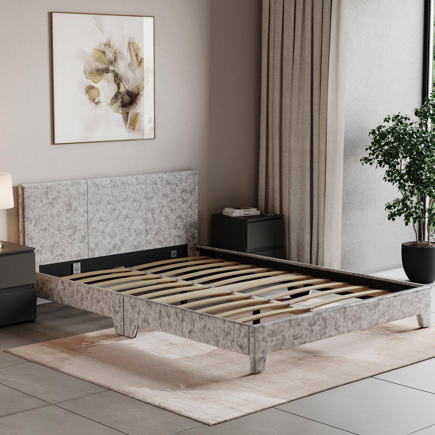 Silver Velvet - Lassic - Vida Designs Victoria Double Bed UKFR - 8